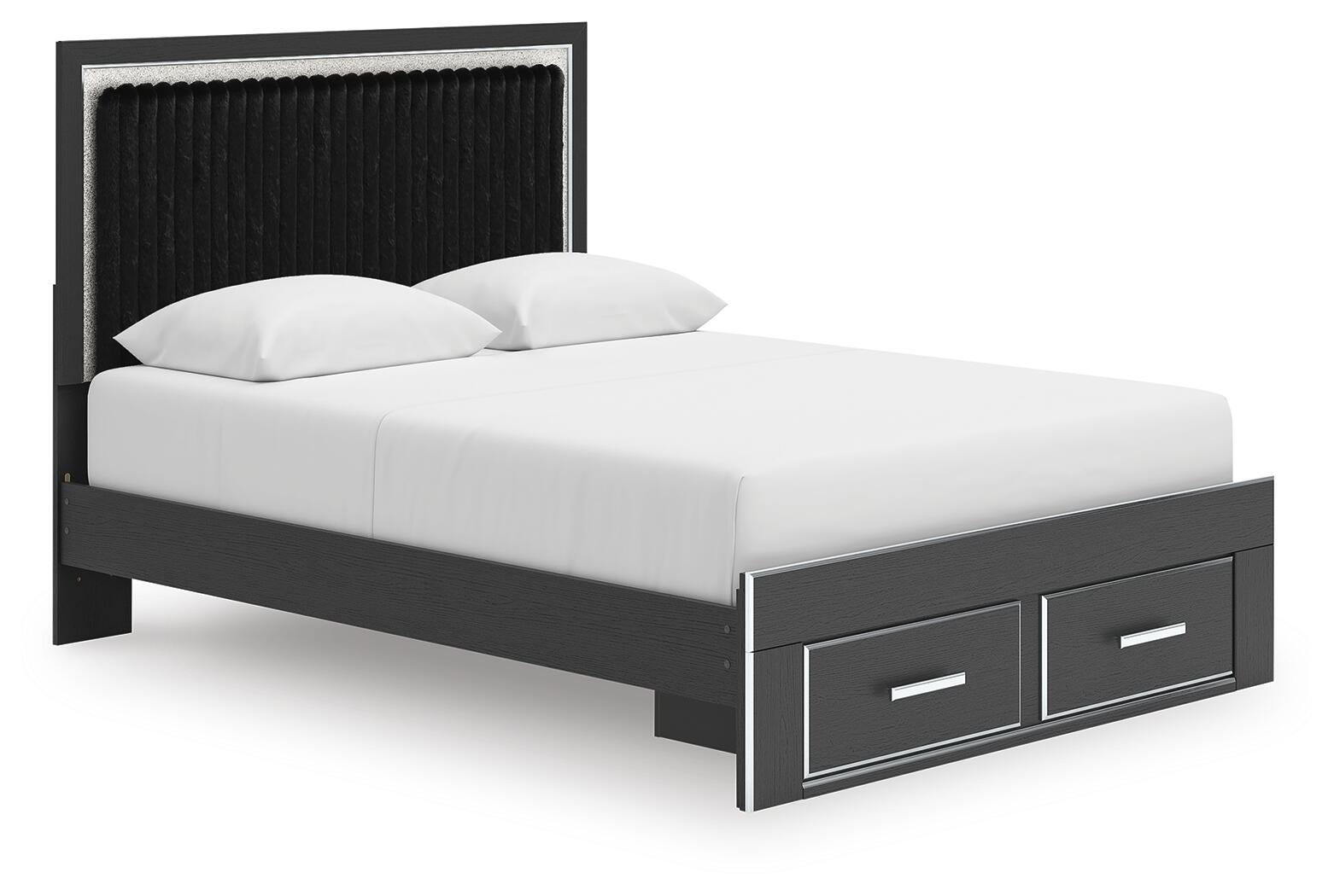 Birmonton Queen Upholstered Panel Platform Storage Bed - image 1