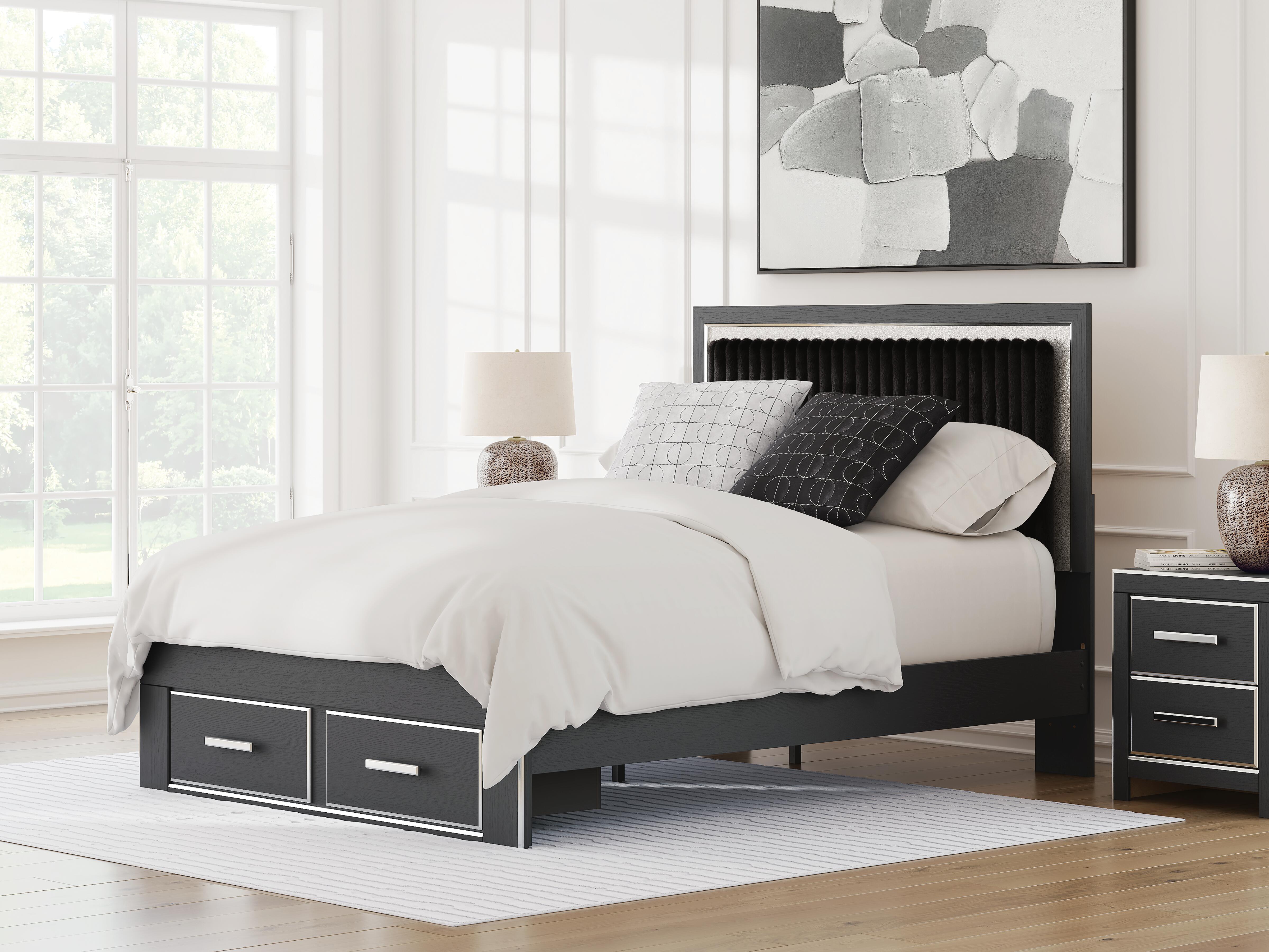 Birmonton Queen Upholstered Panel Platform Storage Bed - image 2