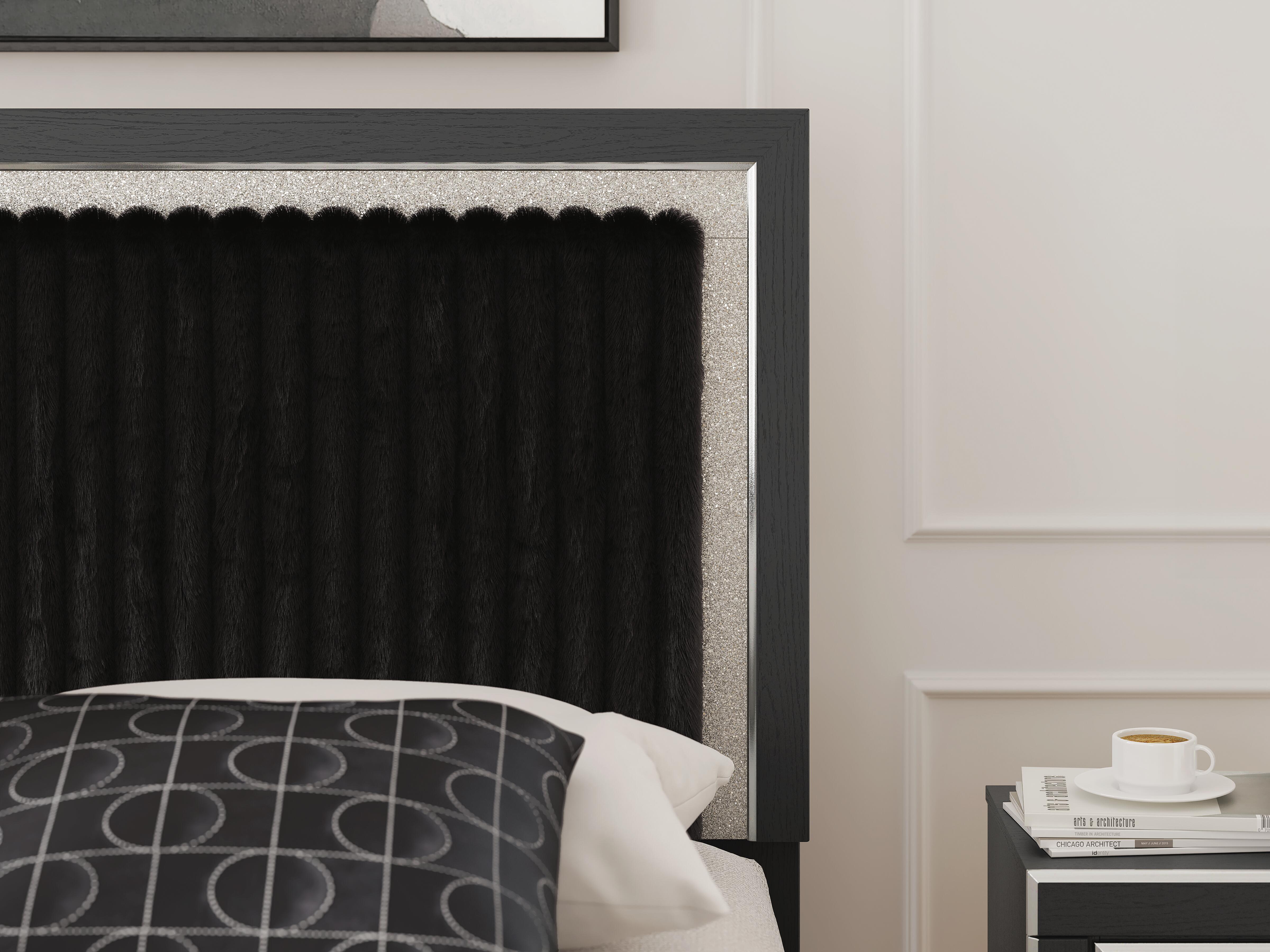Cama King Birmonton con almacenaje, cómoda, espejo, chiffonier y mesita de noche - image 36