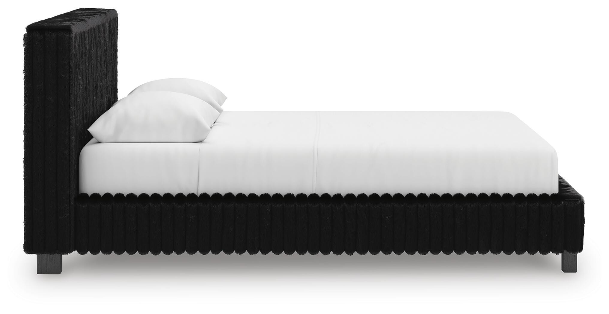 Cama tapizada Queen, cómoda y mesita de noche Birmonton - image 13