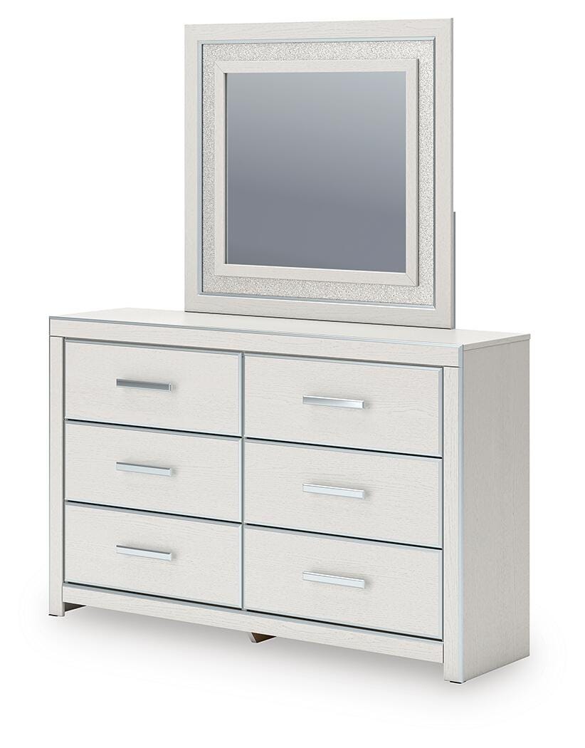 Cama Queen Birmonton con almacenaje, cómoda, espejo y mesita de noche - image 8