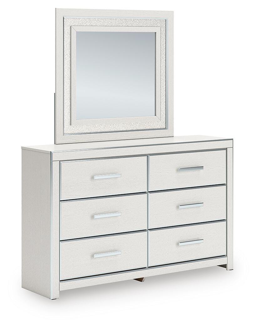 Cama Queen Birmonton con almacenaje, cómoda, espejo y mesita de noche - image 3