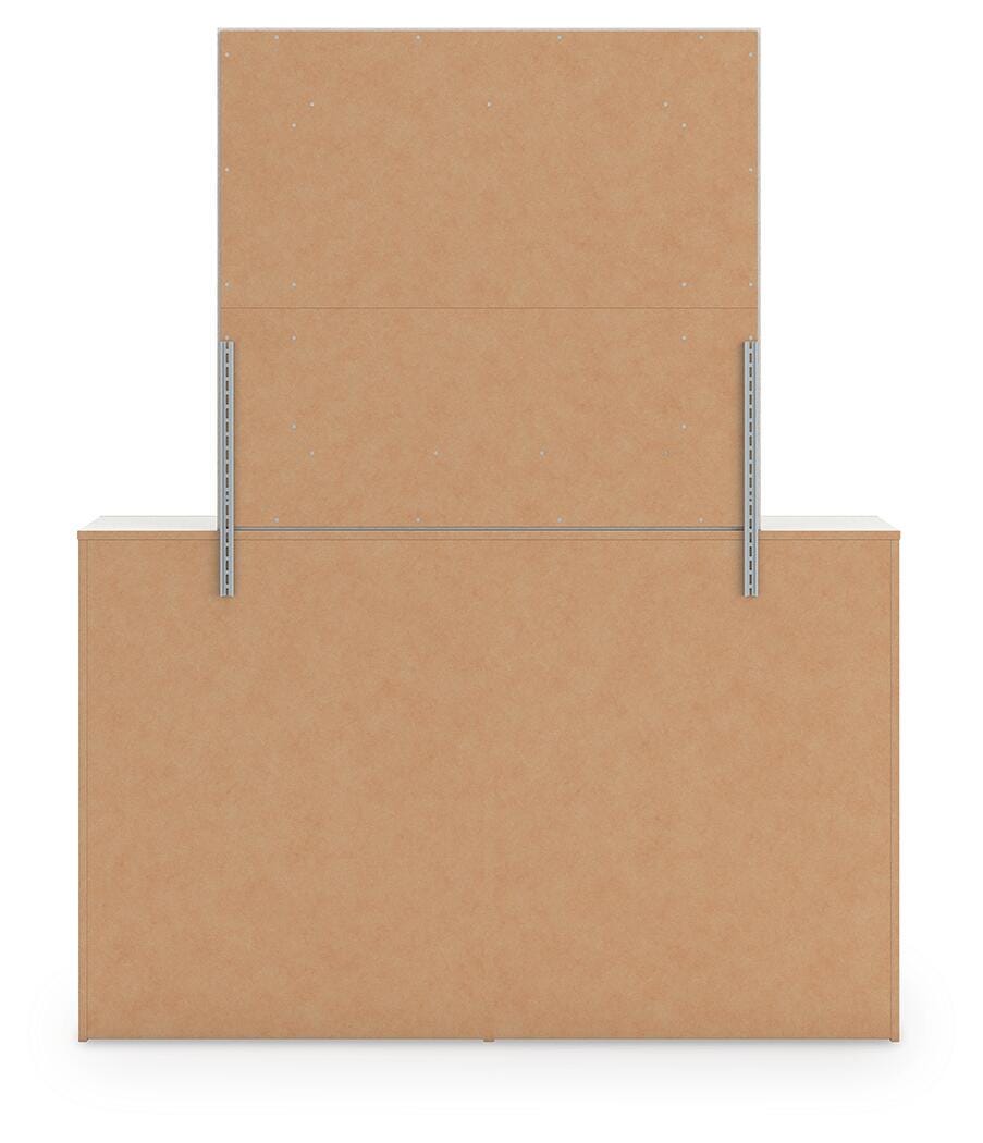 Cama Queen Birmonton con almacenaje, cómoda, espejo y mesita de noche - image 6
