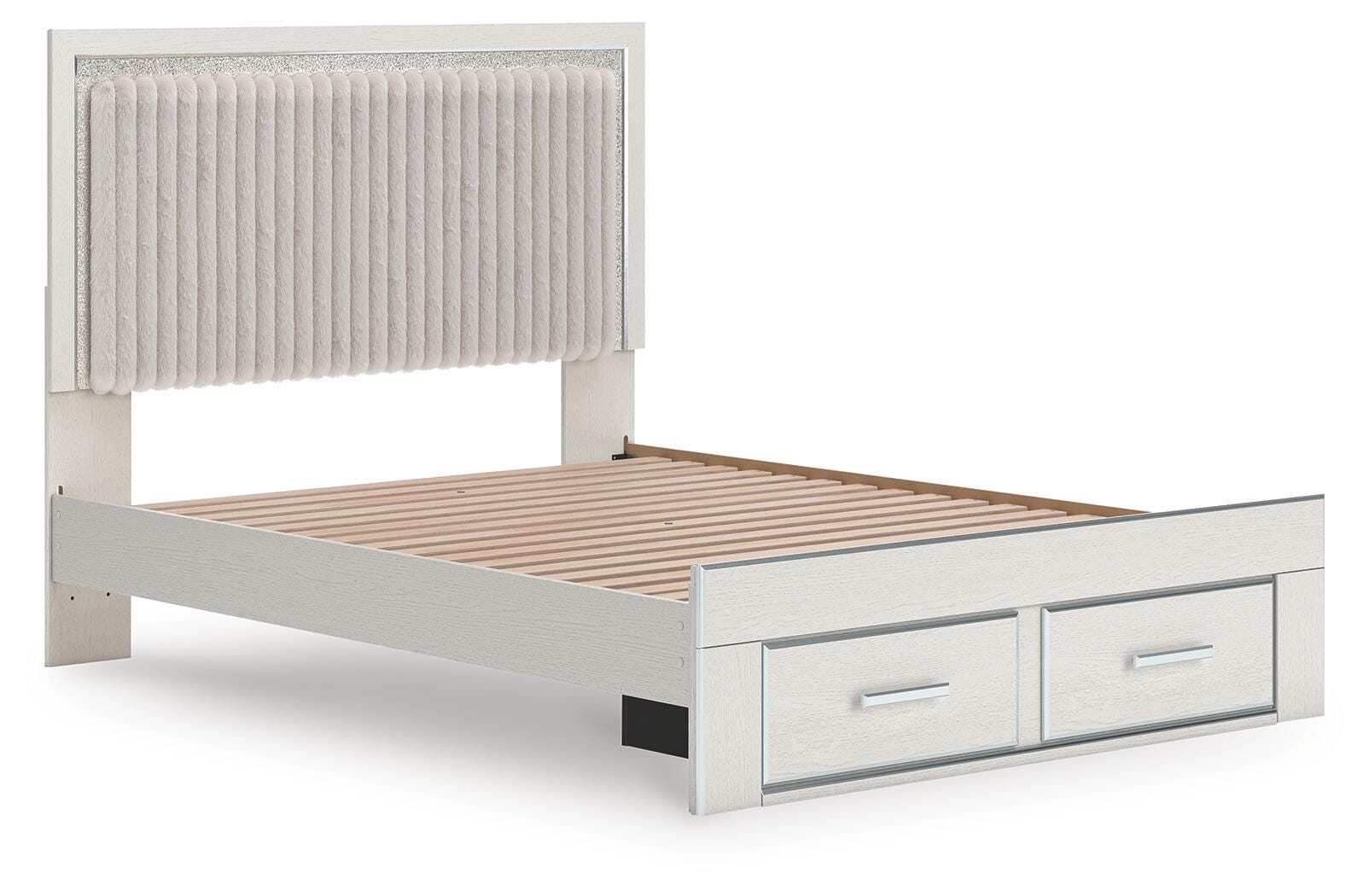 Cama Queen Birmonton con almacenaje, cómoda, espejo y mesita de noche - image 10
