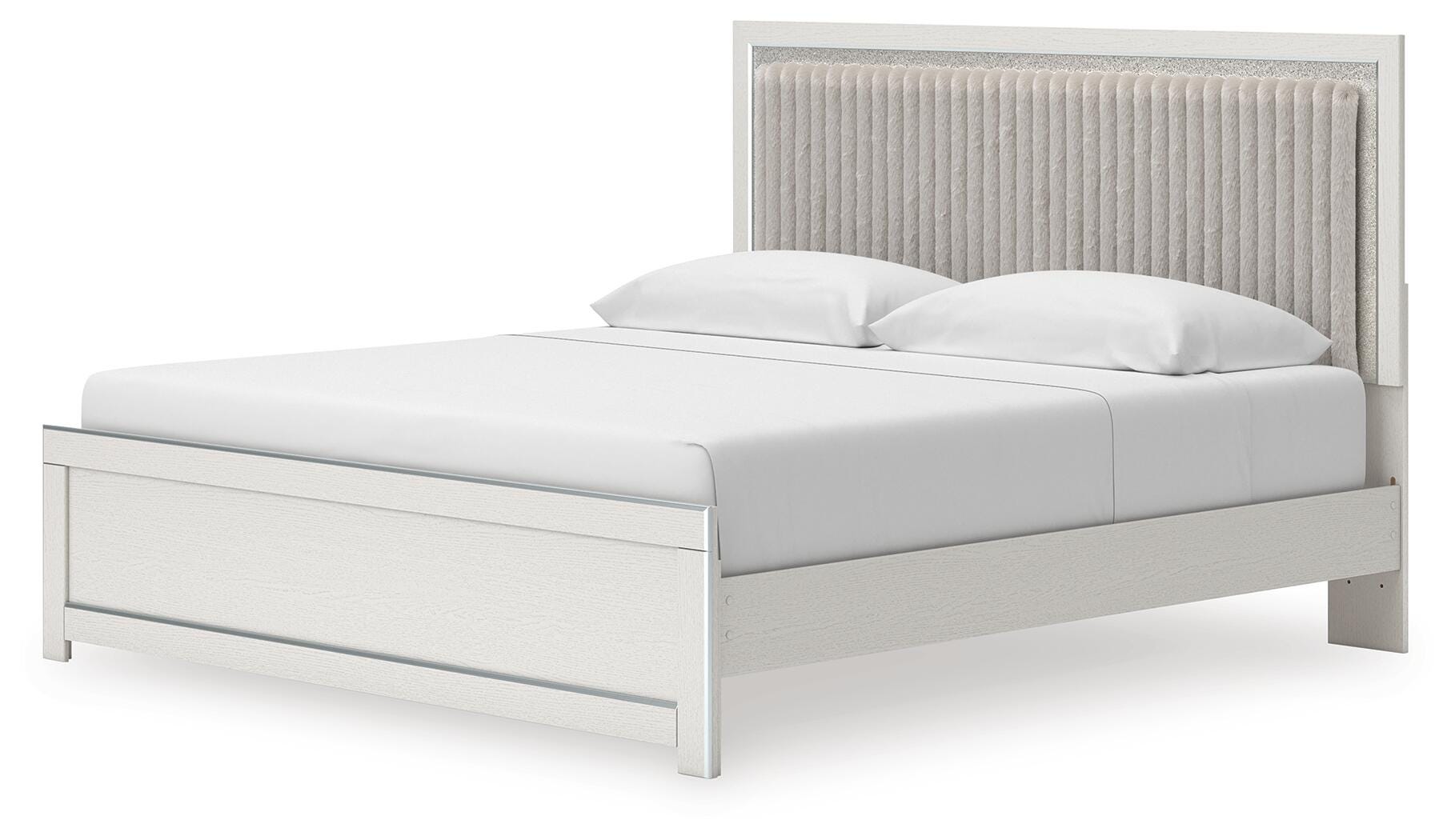 Birmonton King Upholstered Panel Platform Bed - image 4
