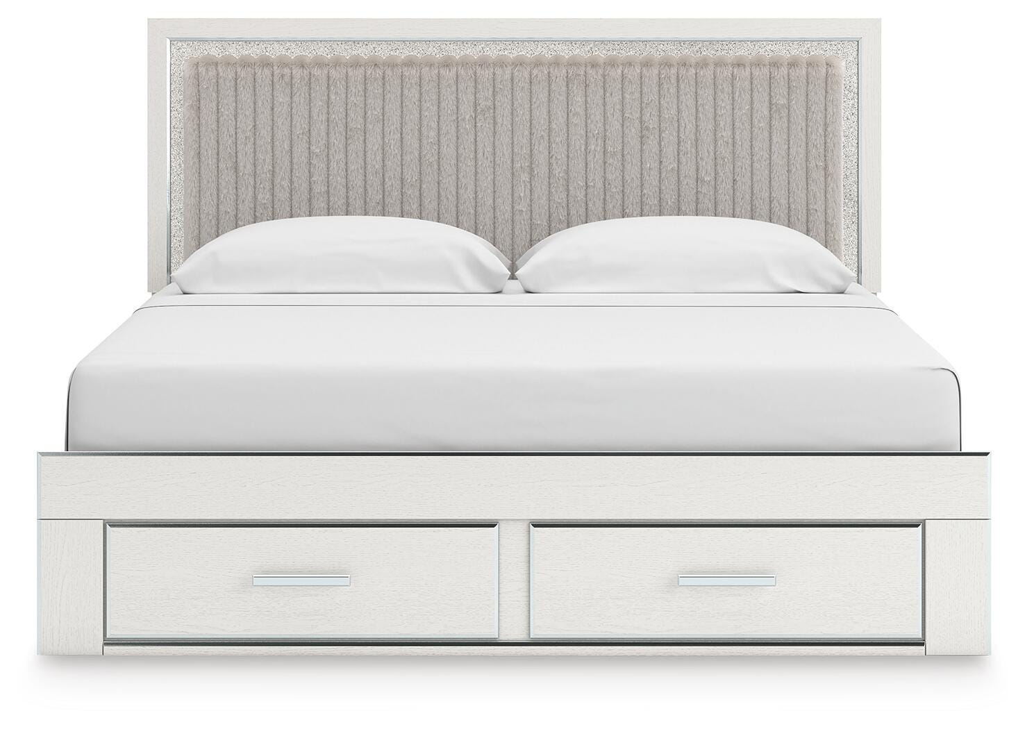 Birmonton King Upholstered Panel Platform Storage Bed - image 3