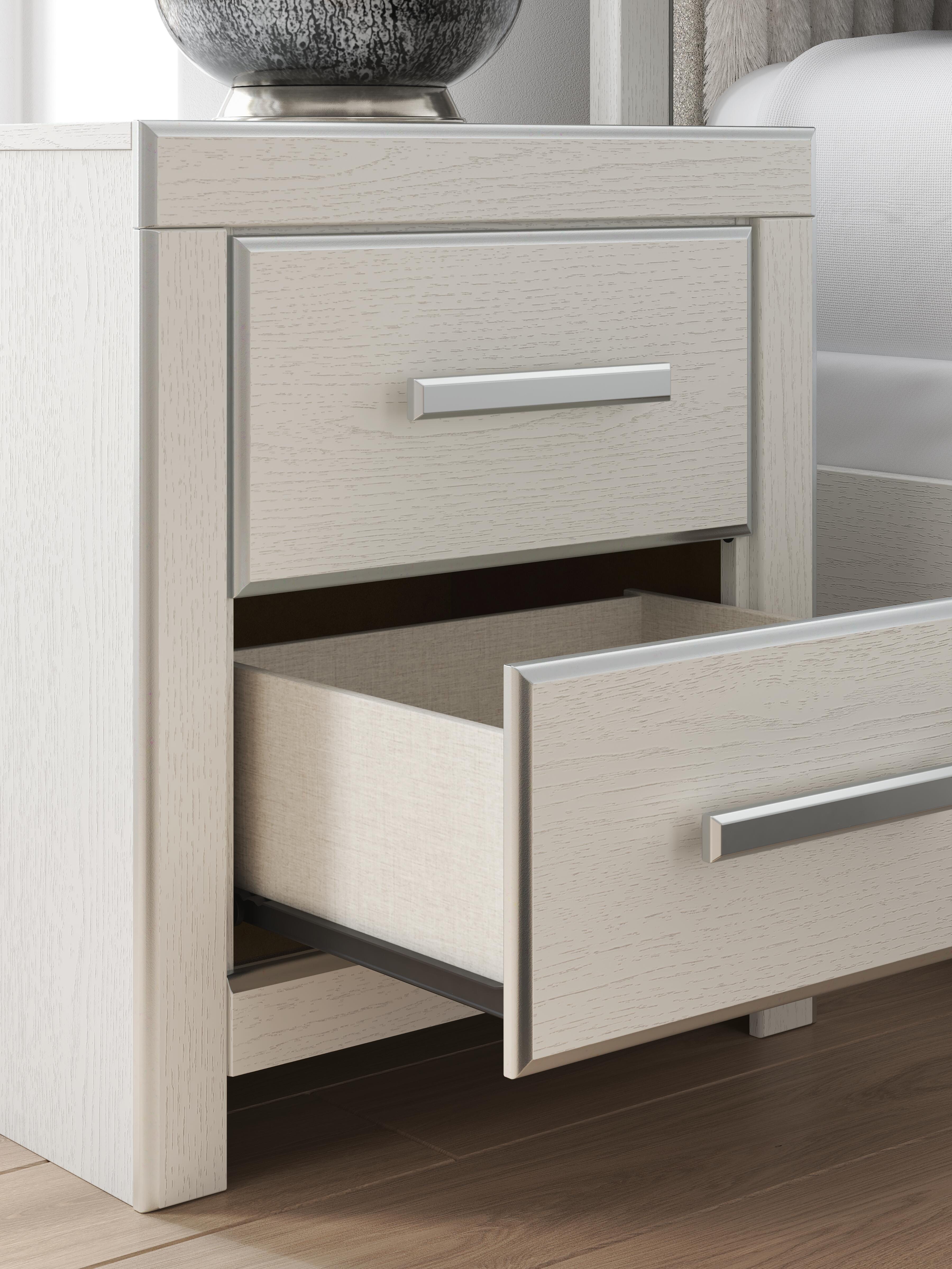 Cama Queen Birmonton con almacenaje, cómoda, espejo y mesita de noche - image 23