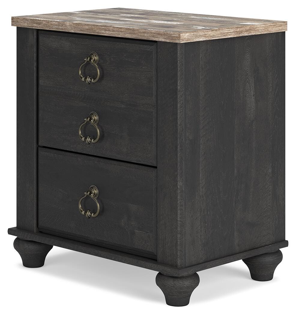 Nanforth Nightstand, Two-tone, large