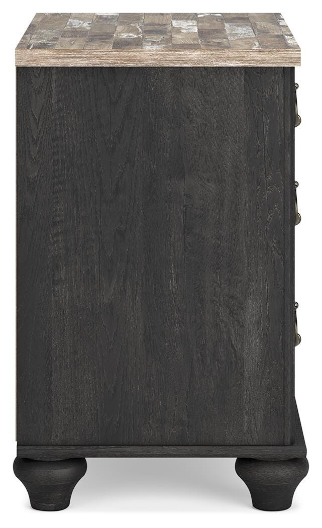 Nanforth Nightstand, Two-tone, large