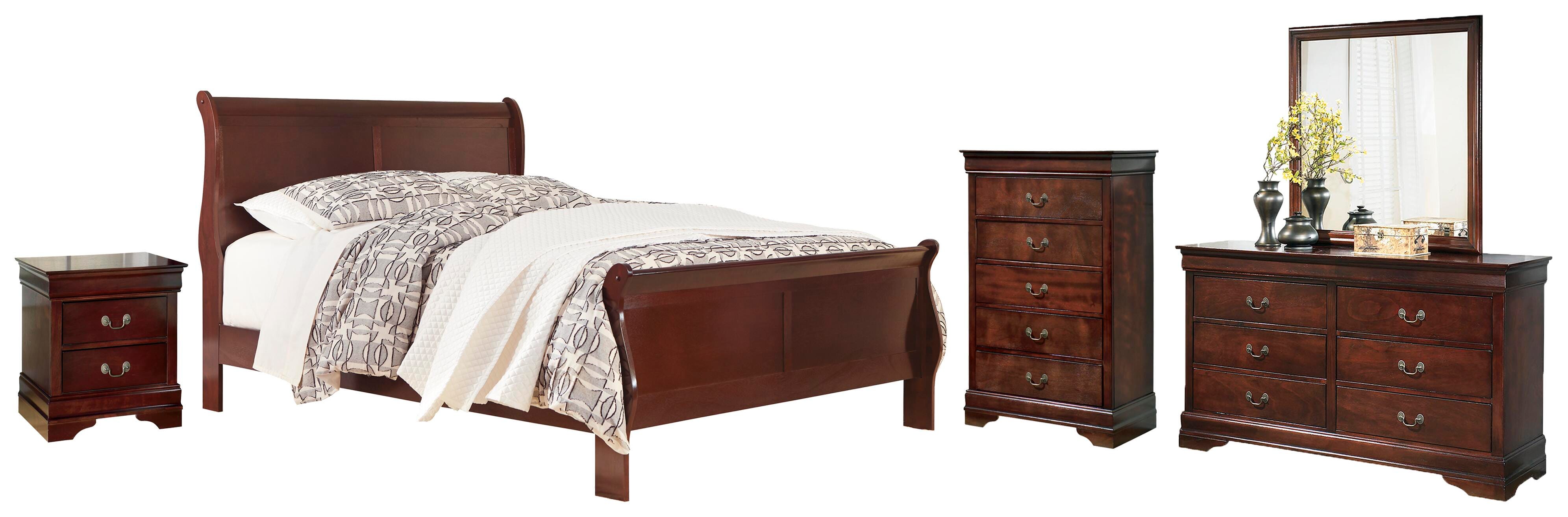 Cama con dosel, cómoda, espejo y mesita de noche Alisdair King - image 1