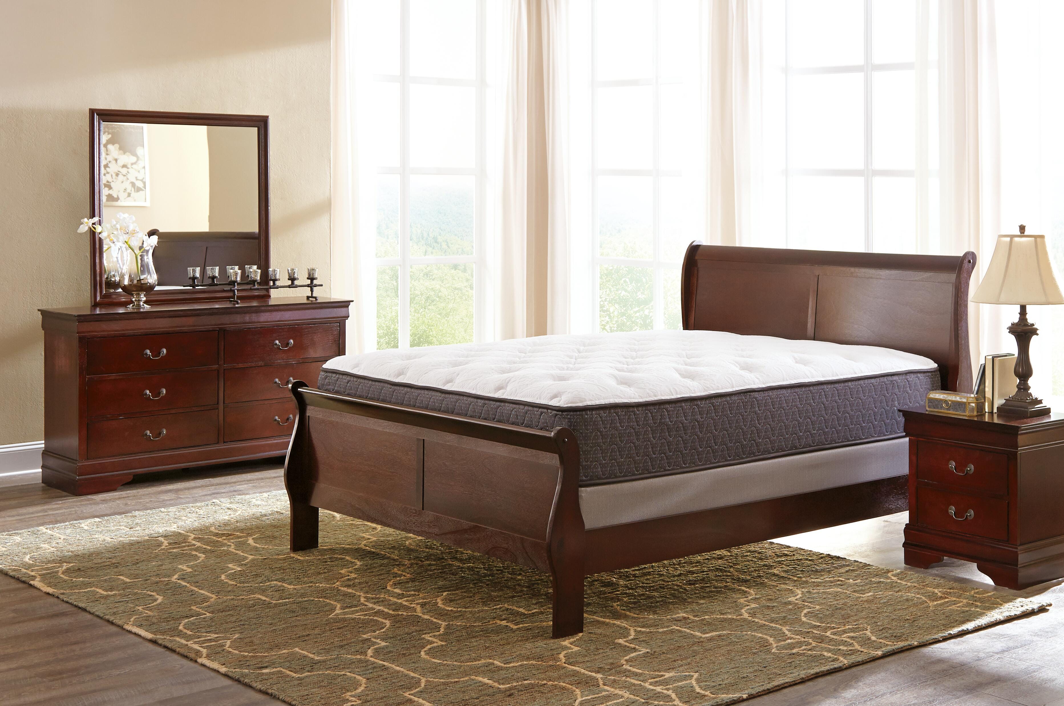 Cama con dosel, cómoda, espejo y mesita de noche Alisdair King - image 1