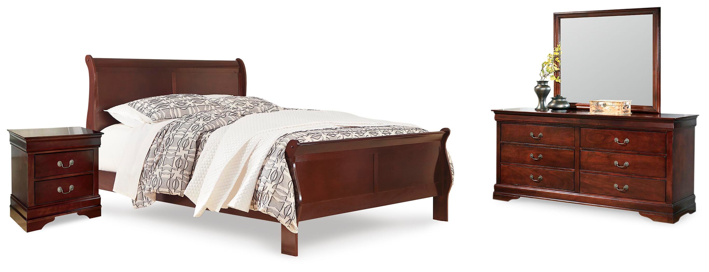 Cama con dosel, cómoda, espejo y mesita de noche Alisdair King - image 2