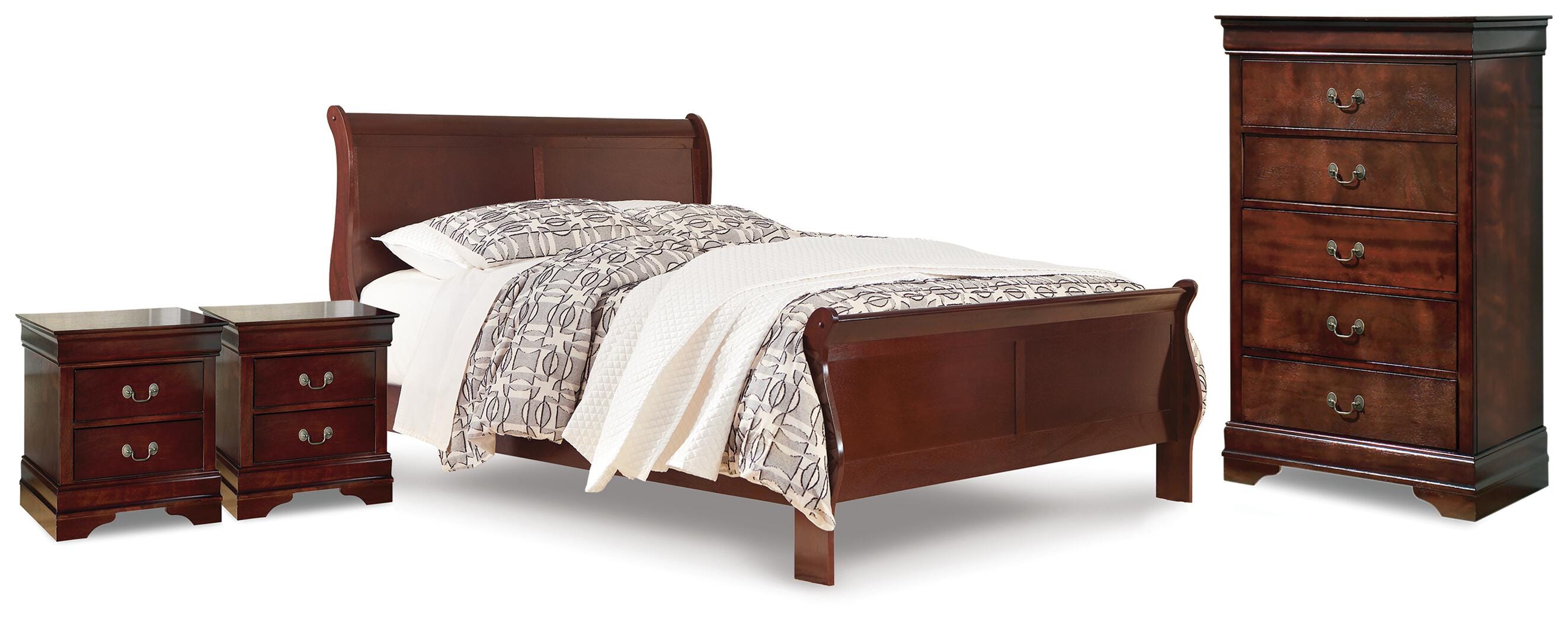 Alisdair Queen Sleigh Bed, Chest and 2 Nightstands - image 1