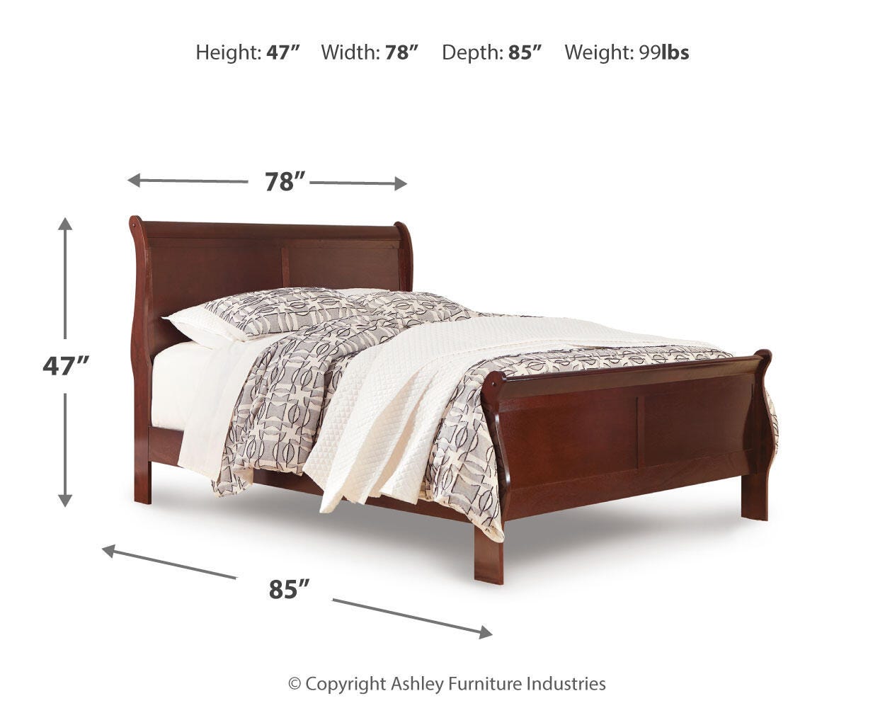 Alisdair King Sleigh Bed and Chest - image 5