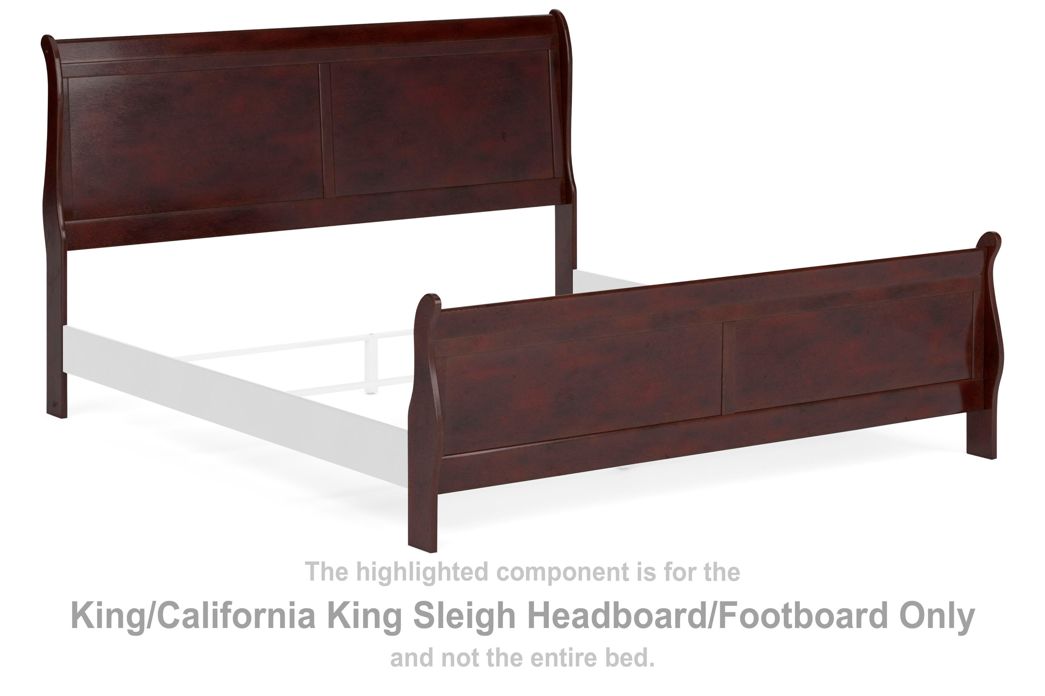 Alisdair King/California King Sleigh Headboard/Footboard, , large