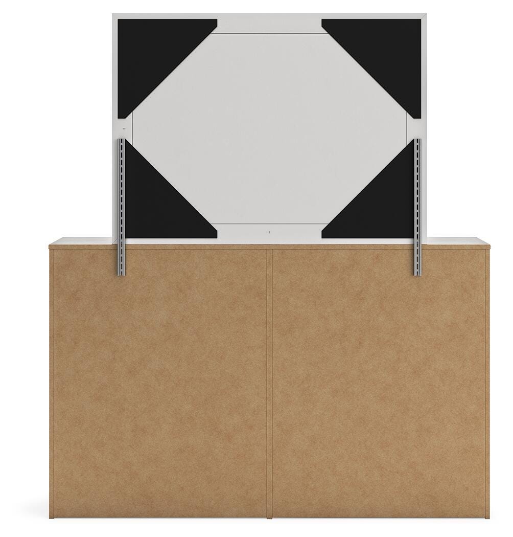 Cama con panel completo Cayboni, cómoda, espejo, chiffonier y 2 mesitas de noche - image 6