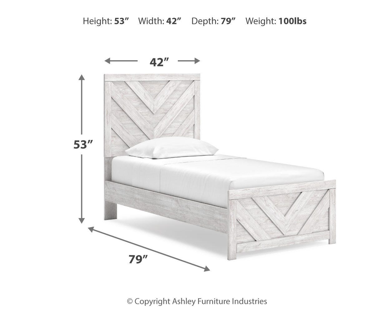 Cayboni Twin Panel Bed - image 4