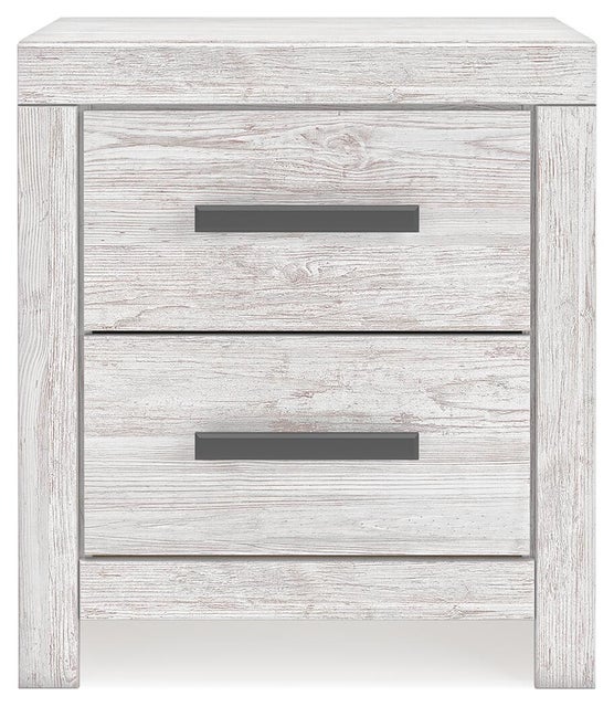 Cayboni 22" 2 Drawer Nightstand, Whitewash
