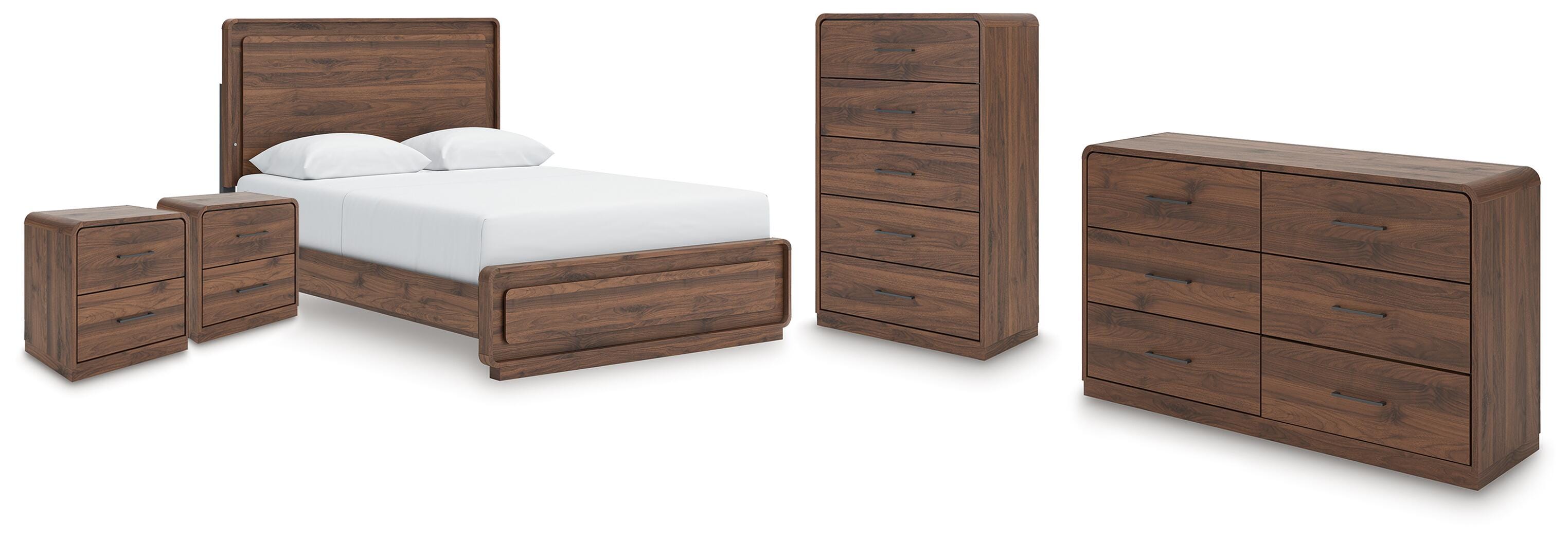 Fortlorn Queen Panel Bed, Dresser, Chest and 2 Nightstands - image 1