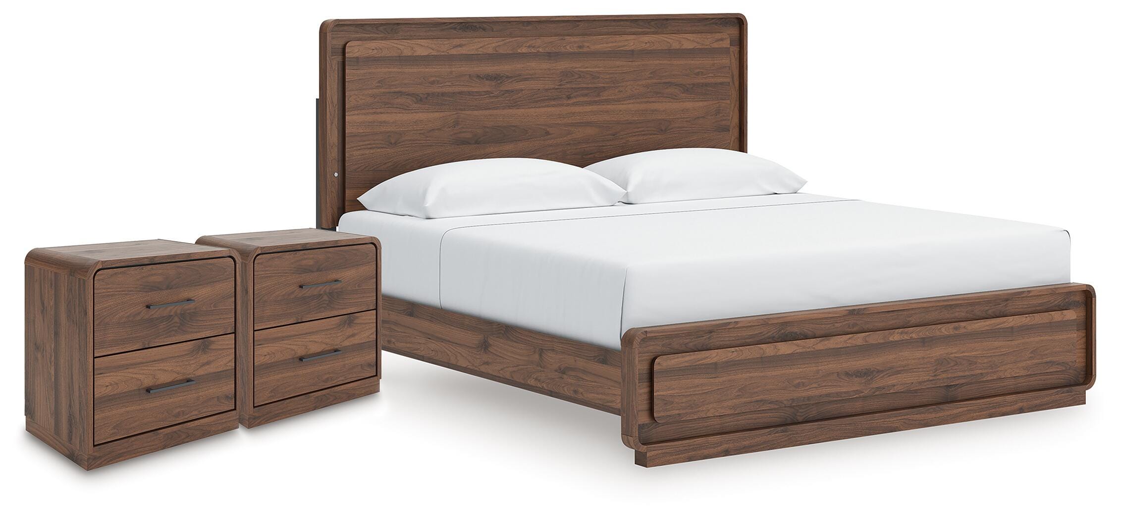 Hollinaze King Panel Bed and 2 Nightstands - image 1