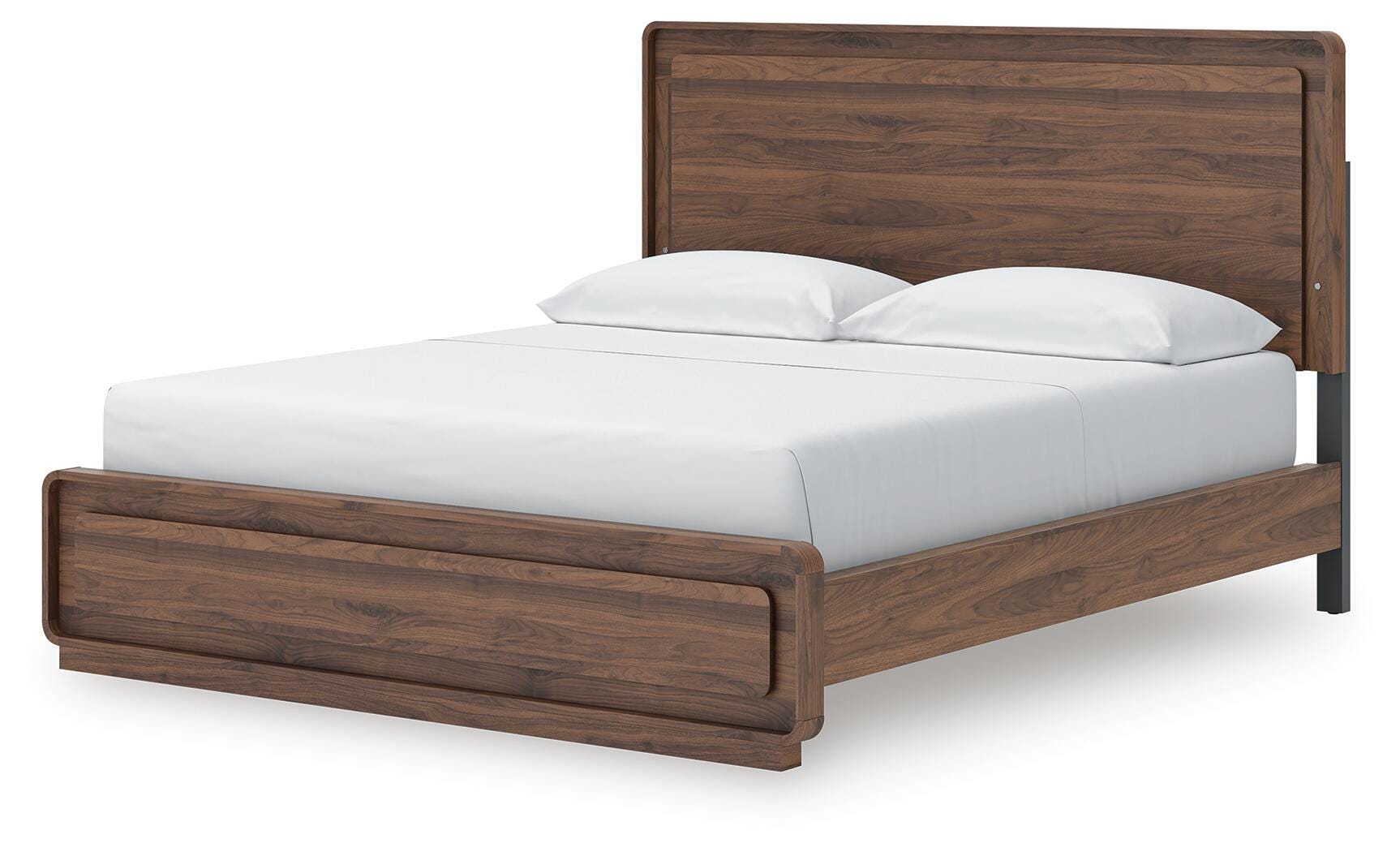 Hollinaze California King Panel Bed, Walnut Brown, large