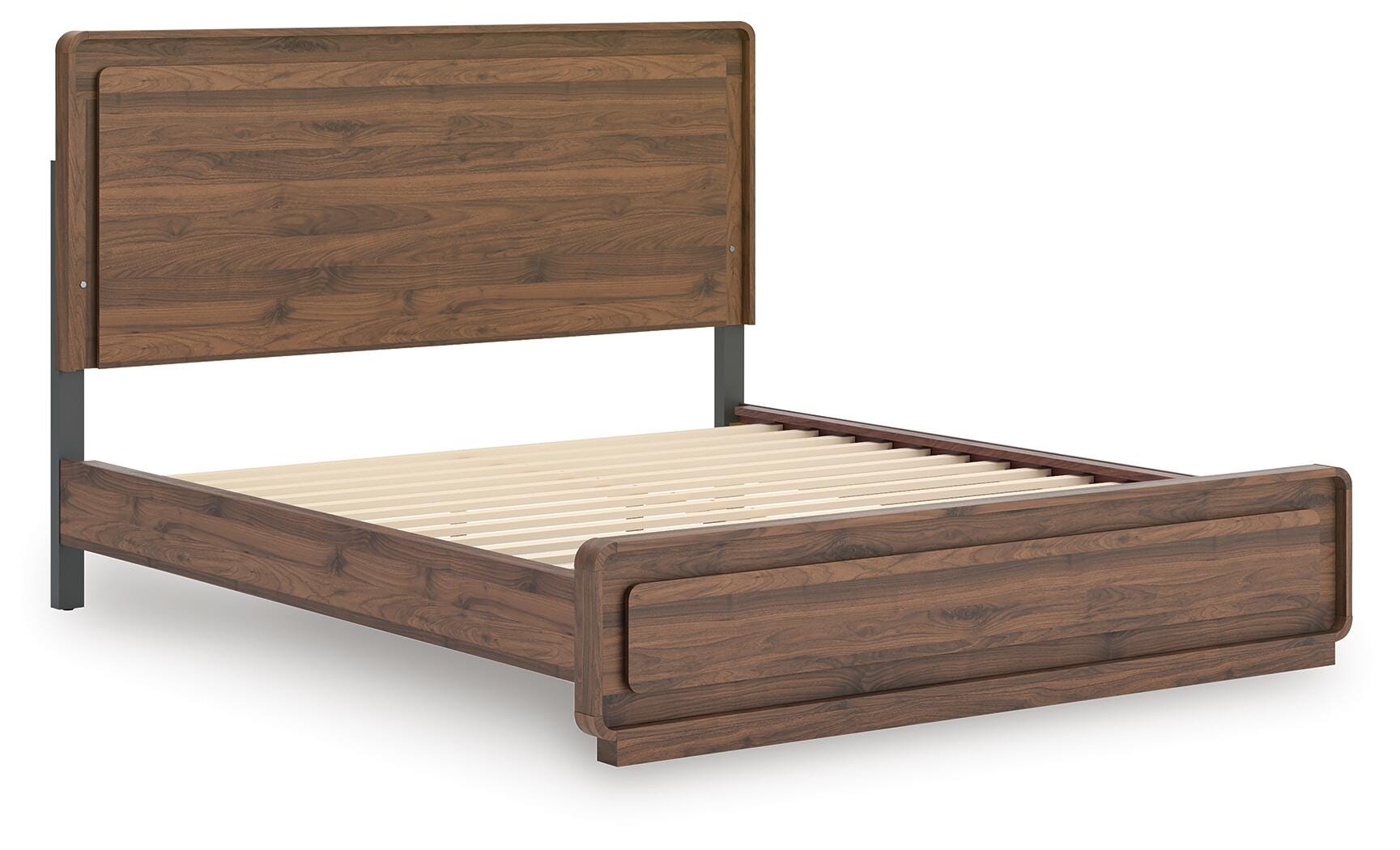 Hollinaze California King Panel Bed, Walnut Brown, large