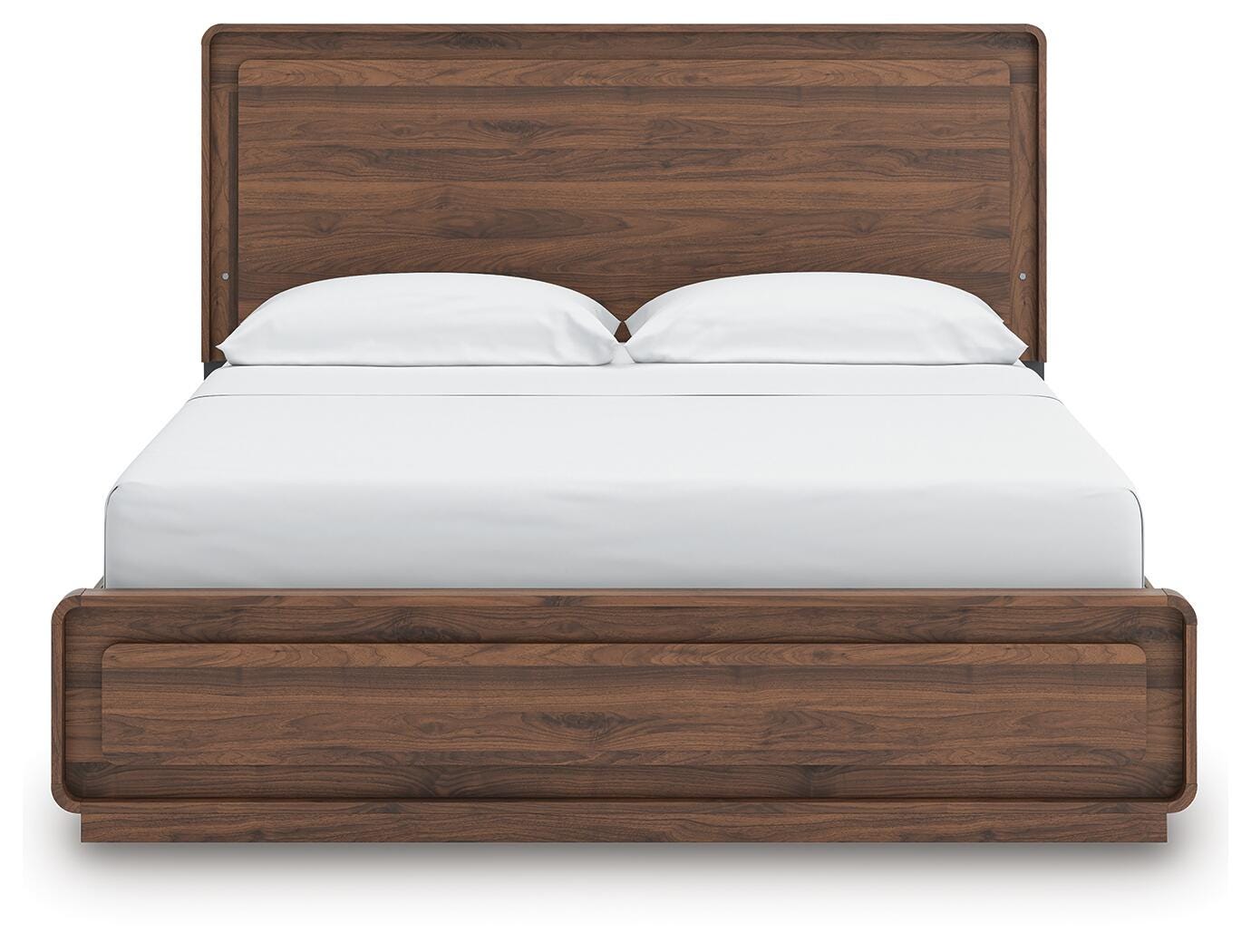 Hollinaze California King Panel Bed, Walnut Brown, large