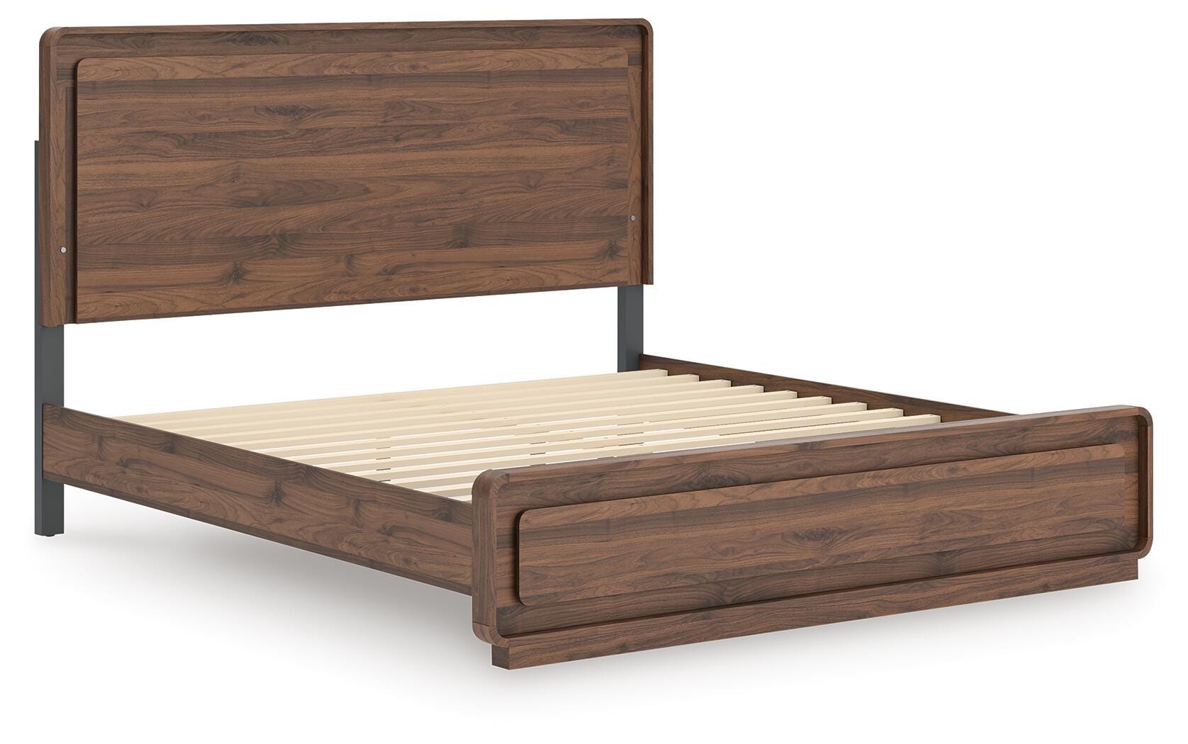 Cama King de paneles Hollinaze, cómoda y mesita de noche - image 12