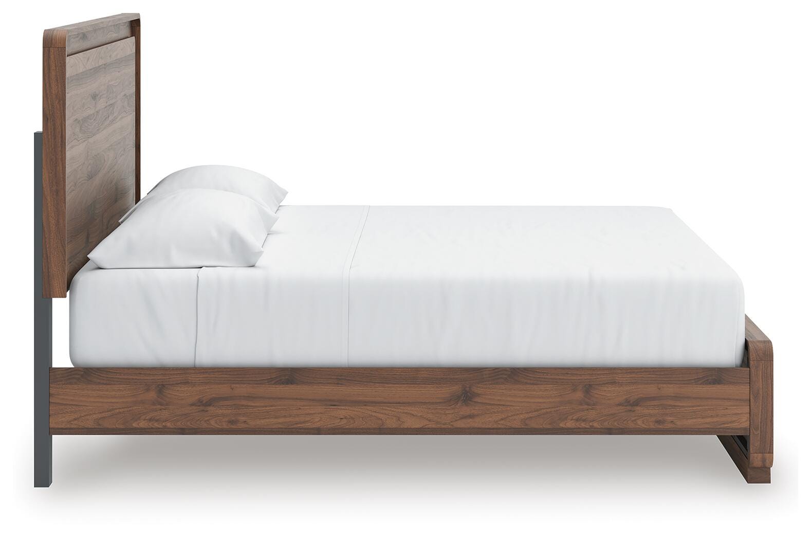 Cama King de paneles Hollinaze, cómoda y mesita de noche - image 13