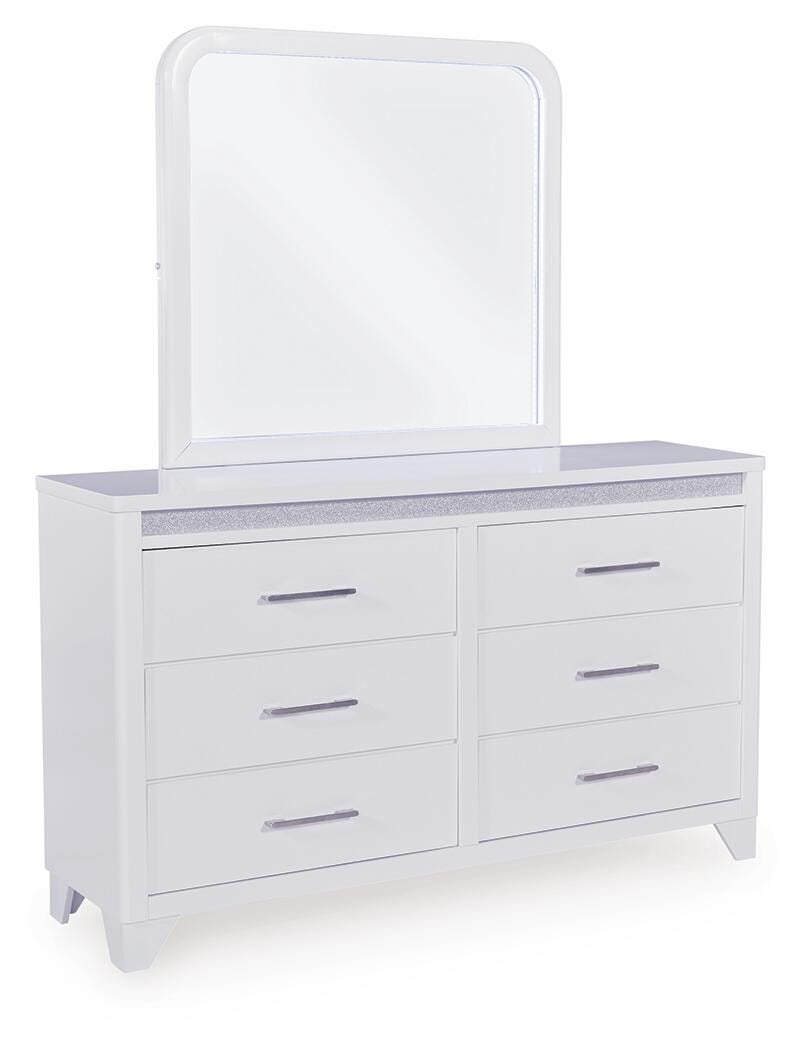 Frostlyn Queen Upholstered Panel Bed - image 2