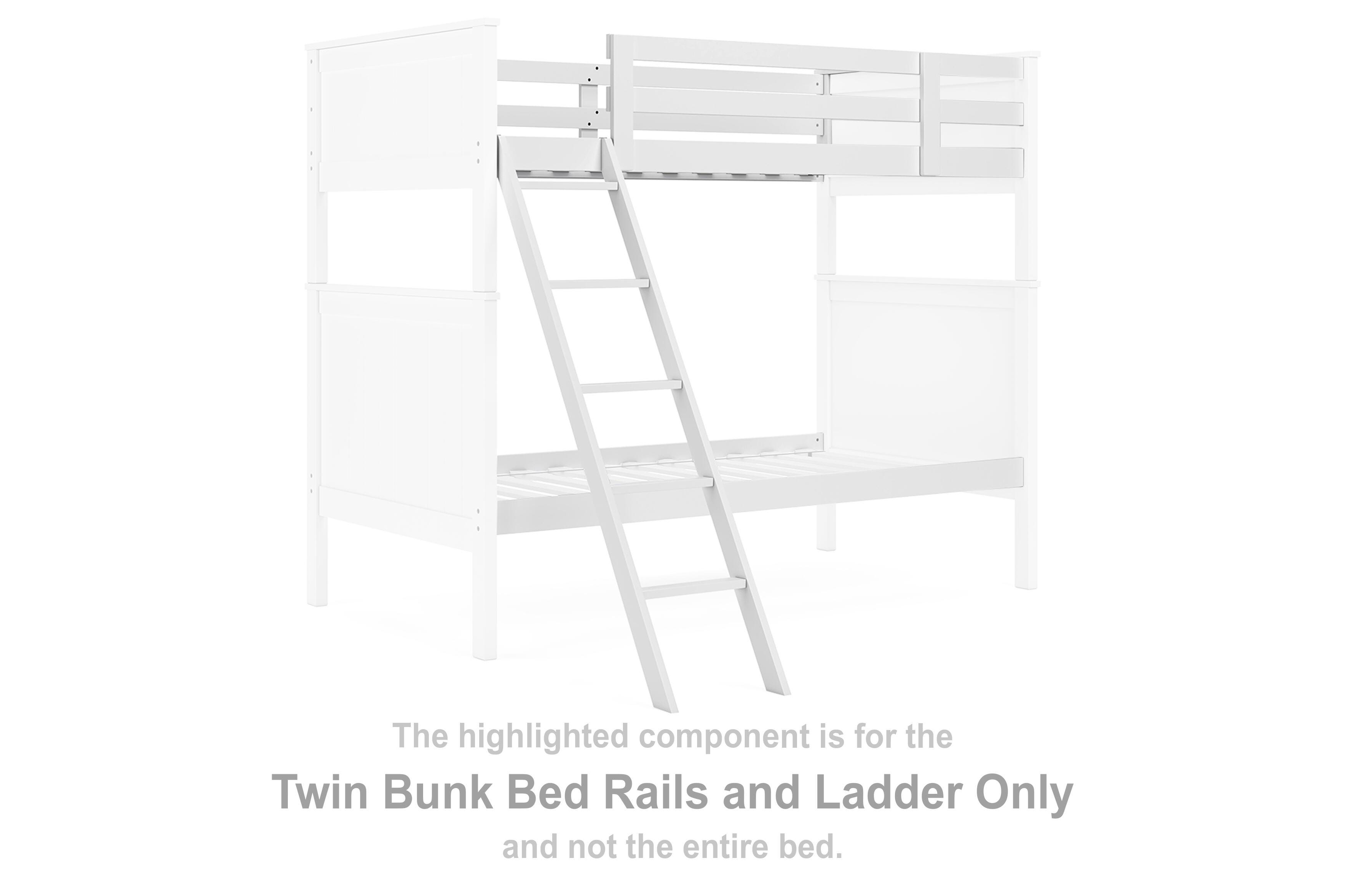 Nextonfort Twin Bunk Bed Rails and Ladder, , large