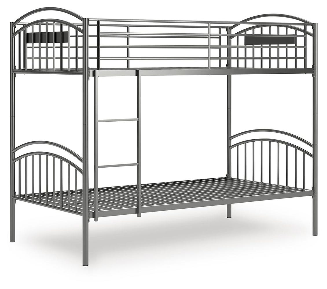 Hilletran Twin over Twin Bunk Bed with Ladder