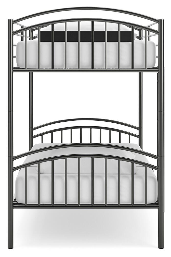 Hilletran Twin over Twin Bunk Bed with Ladder - image 8