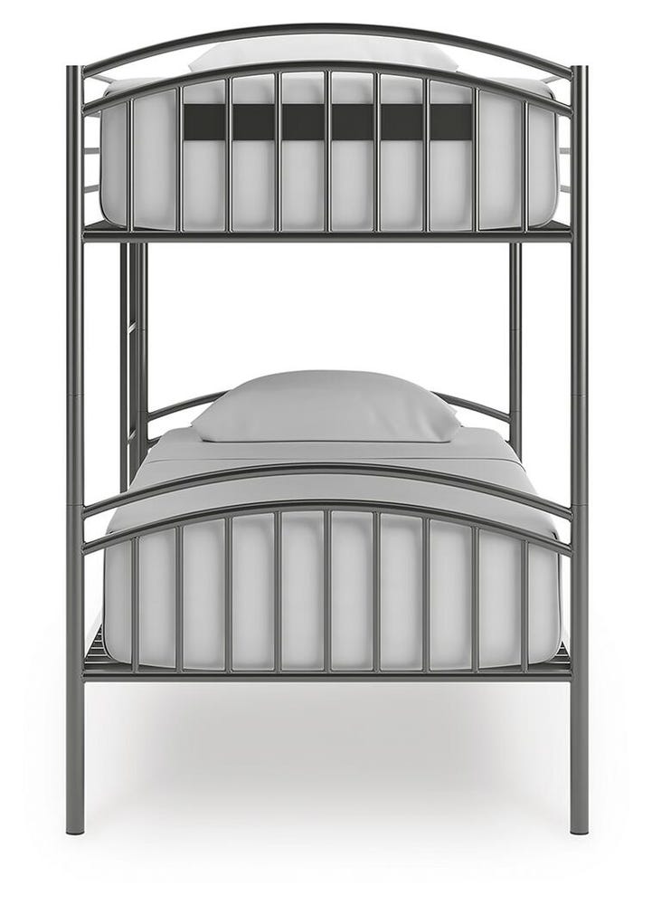 Hilletran Twin over Twin Bunk Bed with Ladder