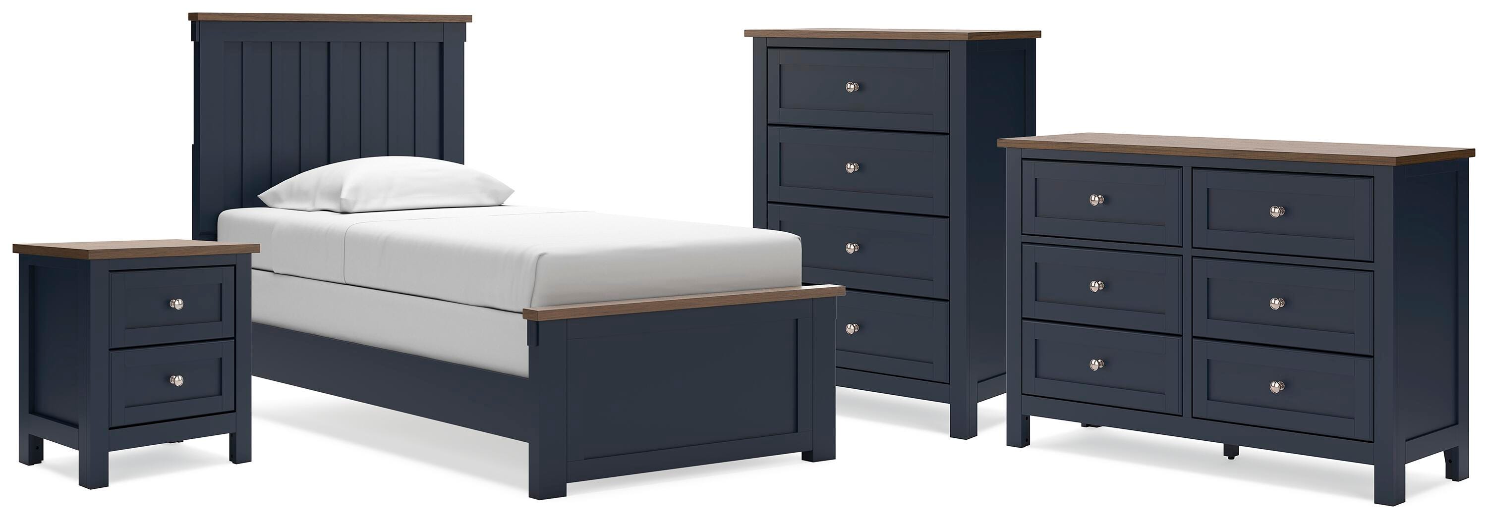 Landocken Twin Panel Bed, Dresser, Chest and Nightstand - image 1