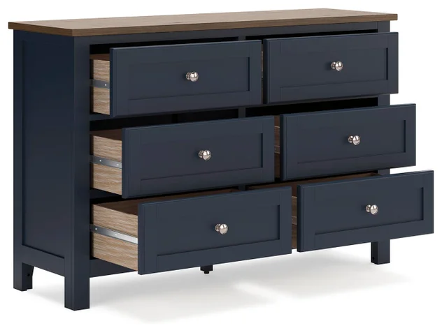 ashley furniture blue dresser Landocken - Brown / Blue