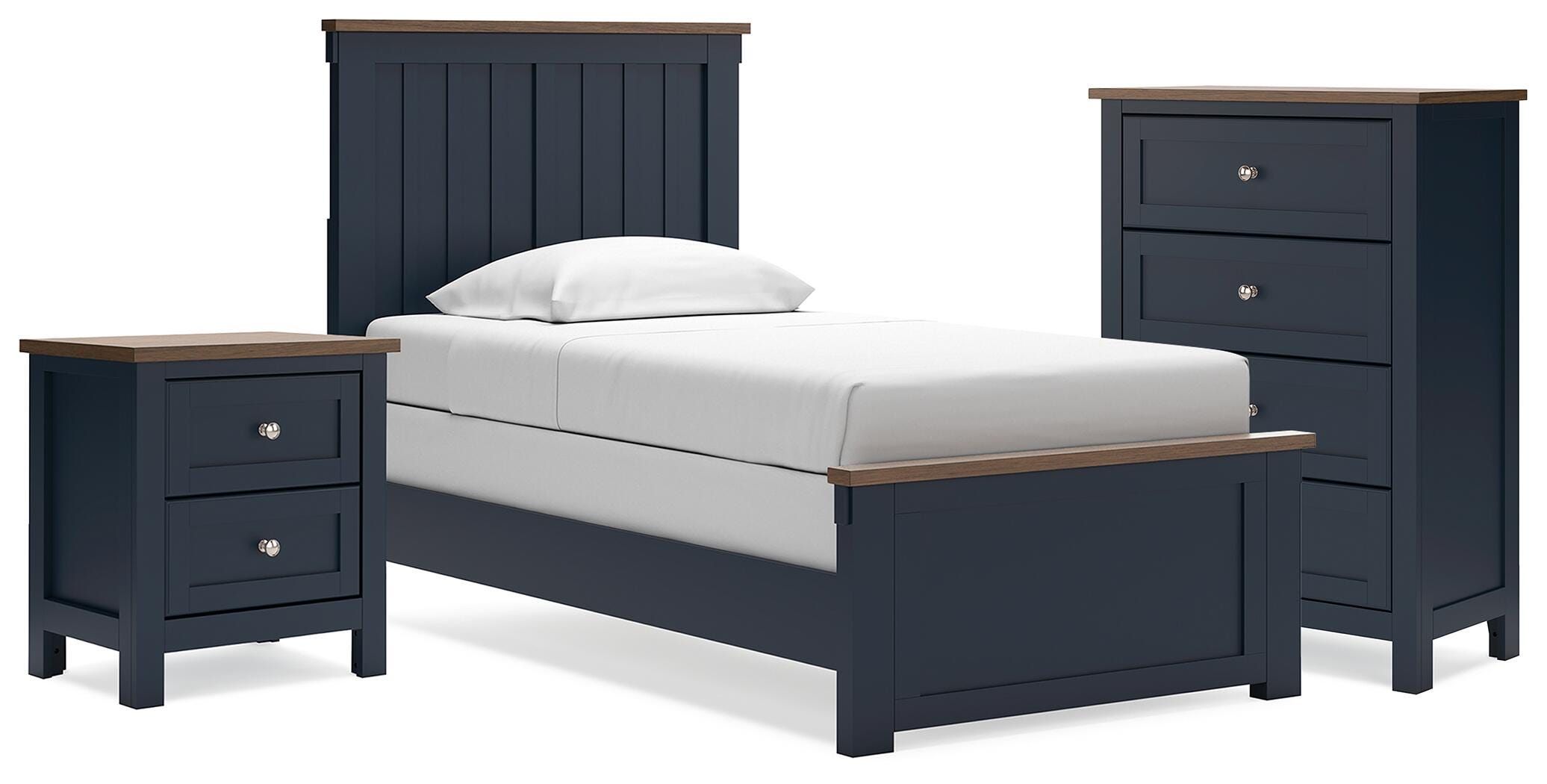 Landocken Twin Panel Bed, Chest and Nightstand - image 1