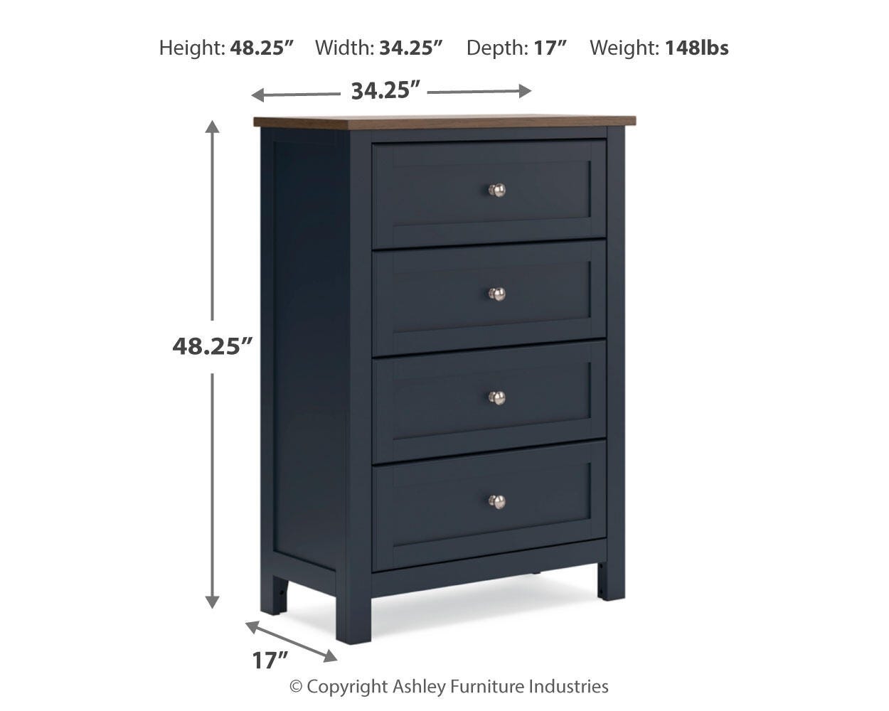 Landocken Twin Panel Bed, Chest and Nightstand - image 10