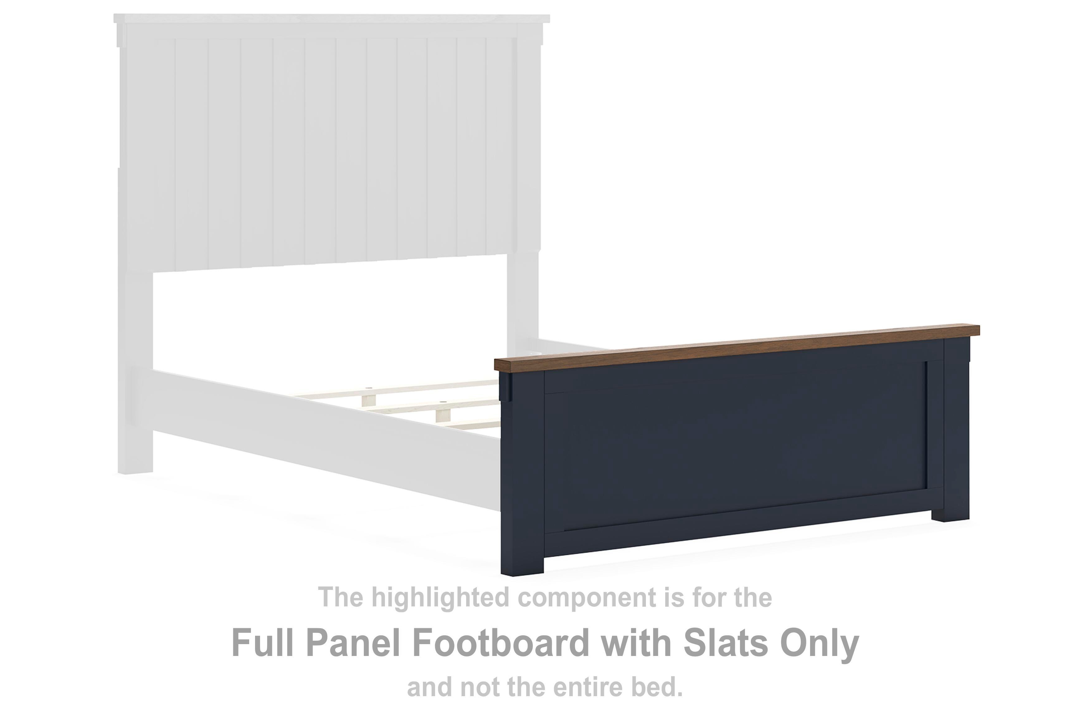Landocken Full Panel Footboard with Slats, , large