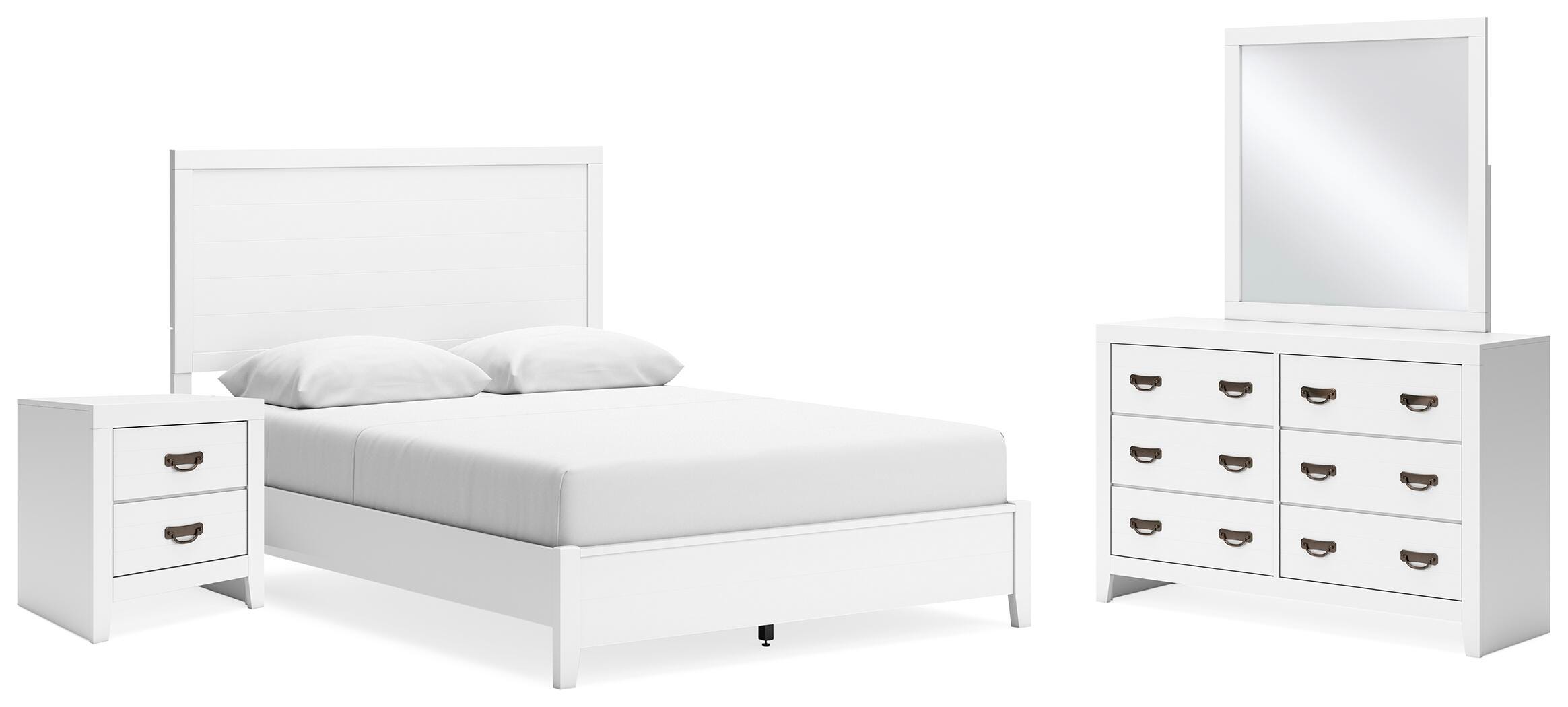 Binterglen Queen Panel Bed, Dresser, Mirror and Nightstand - image 1
