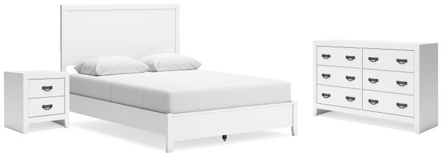 Binterglen Queen Panel Bed with Dresser and Nightstand