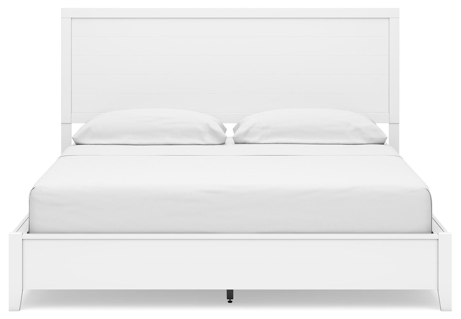 Binterglen California King Panel Bed, White, large