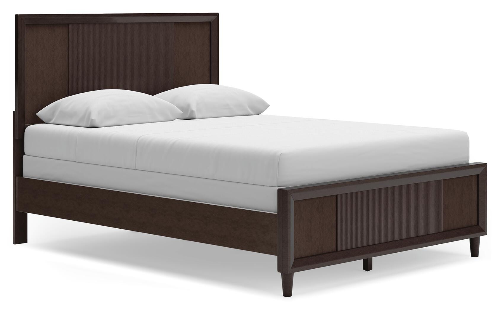 Urbantrack Queen Panel Bed, Dark Brown, large