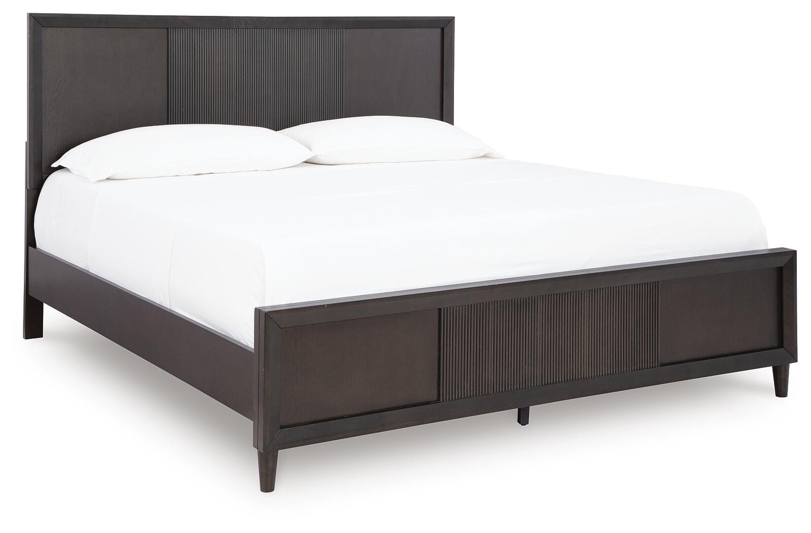 Urbantrack King Panel Bed, Dark Brown, large
