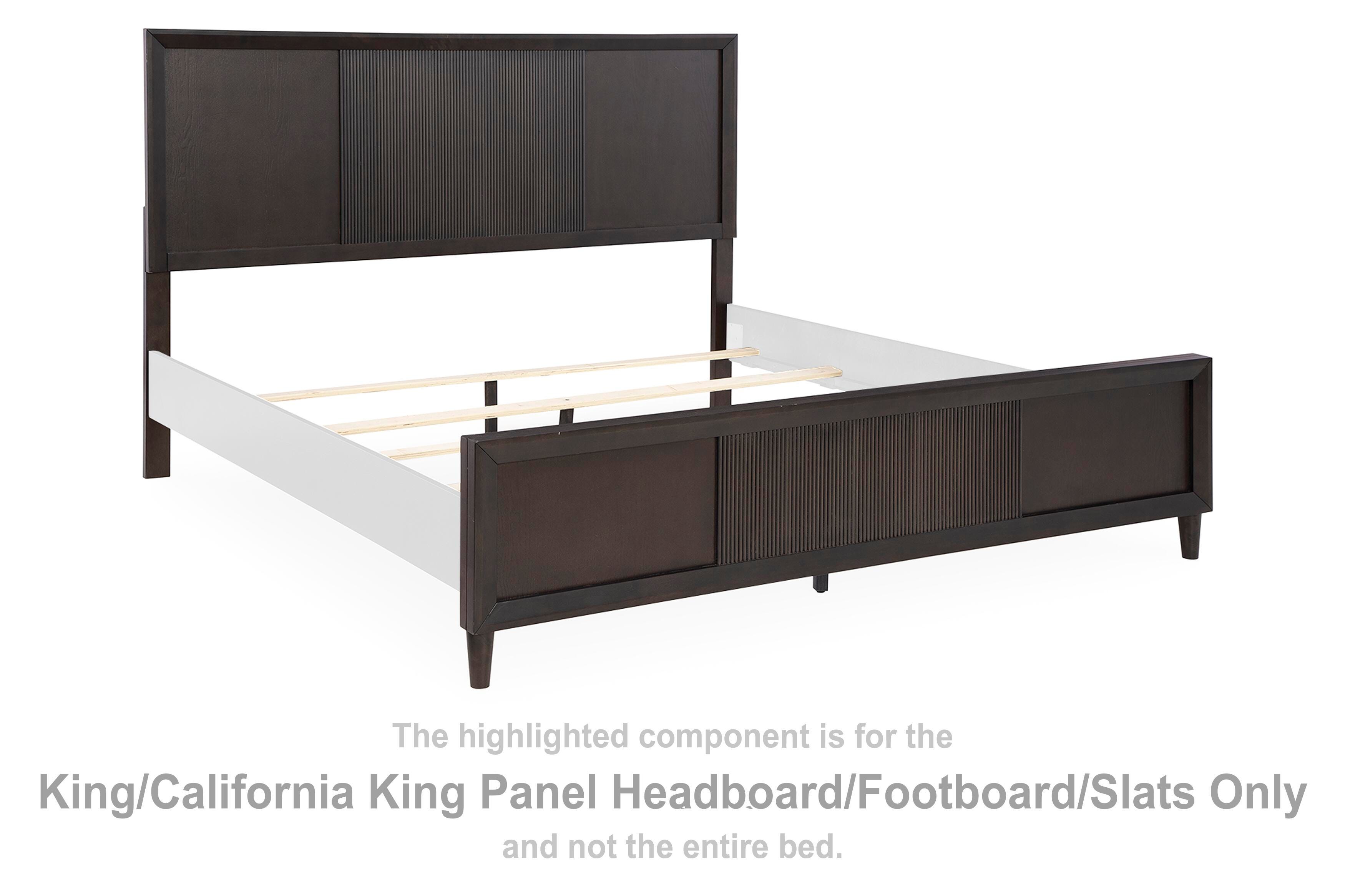 Urbantrack King/California King Panel Headboard/Footboard/Slats, , large