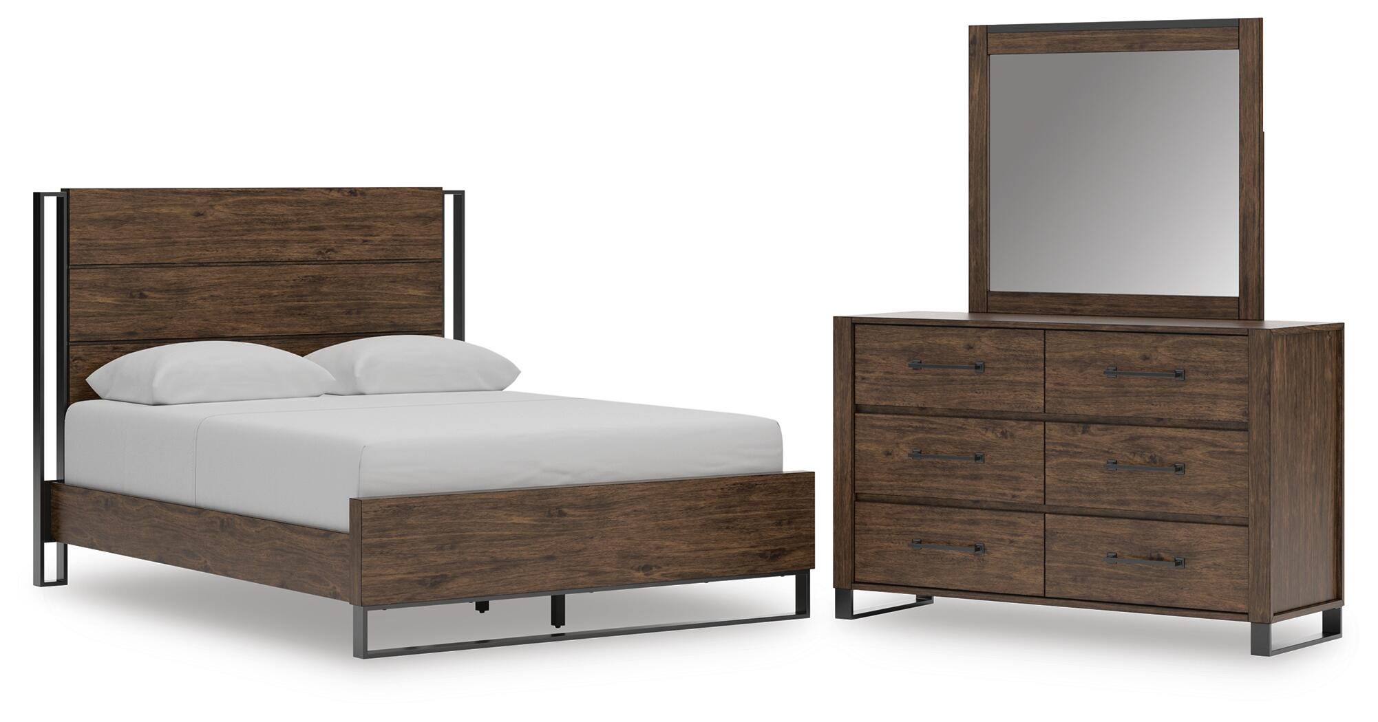 Zumbado Queen Panel Bed, Dresser and Mirror - image 1