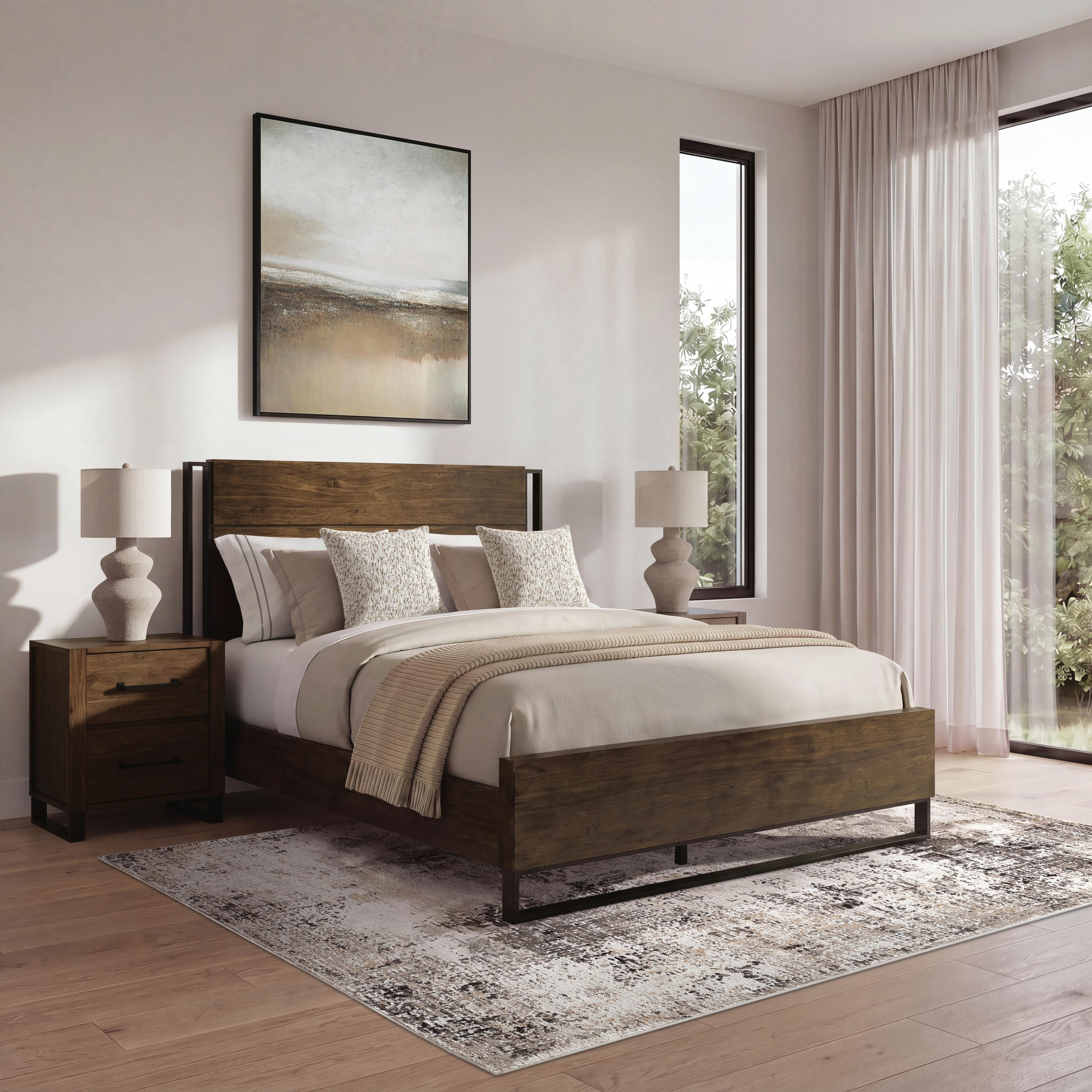 Cama Queen con paneles Zumbado - image 2