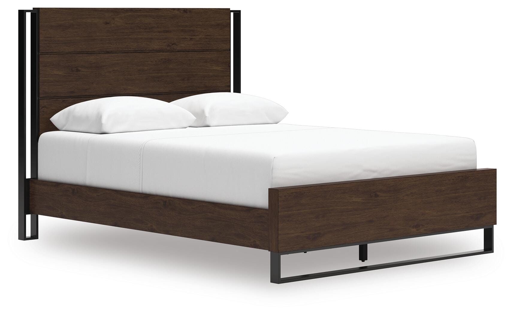 Zumbado Queen Panel Bed, Brown, large