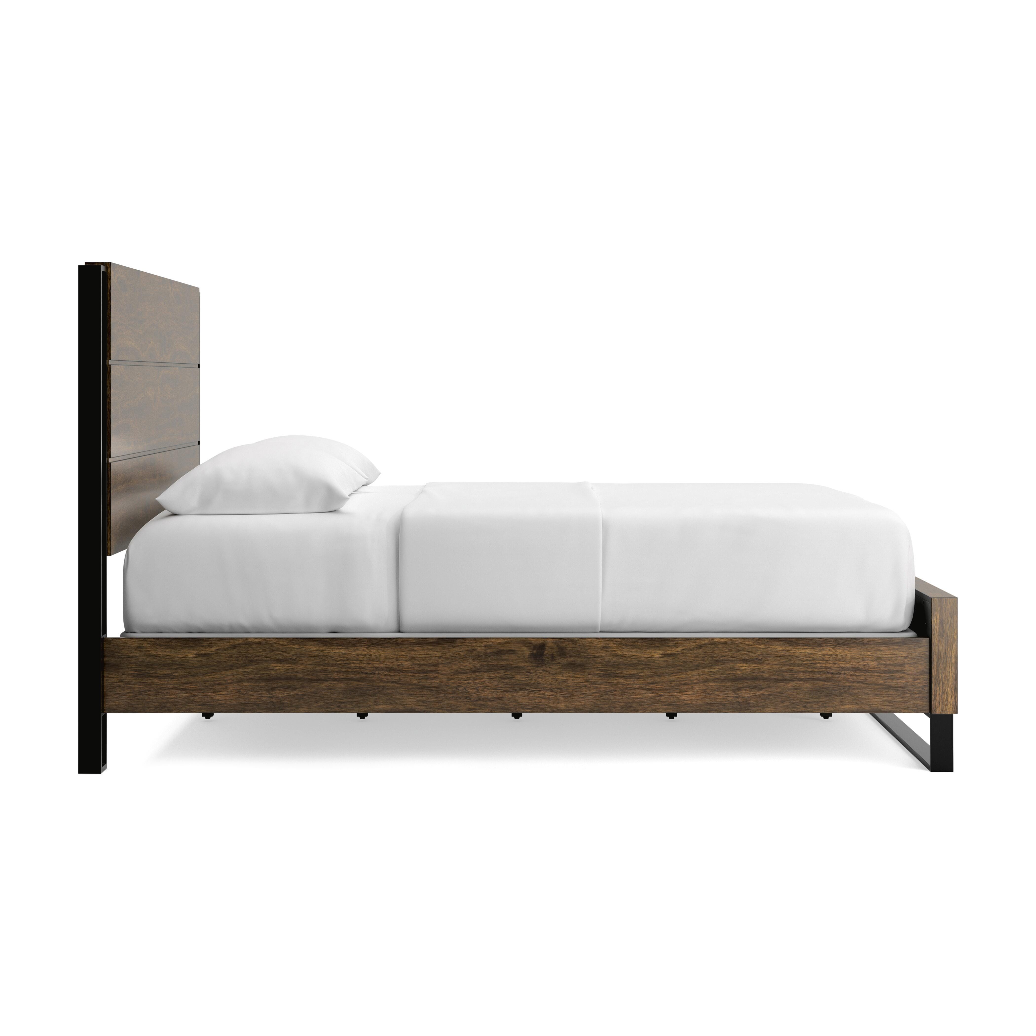 Zumbado California King Panel Bed, Brown, large