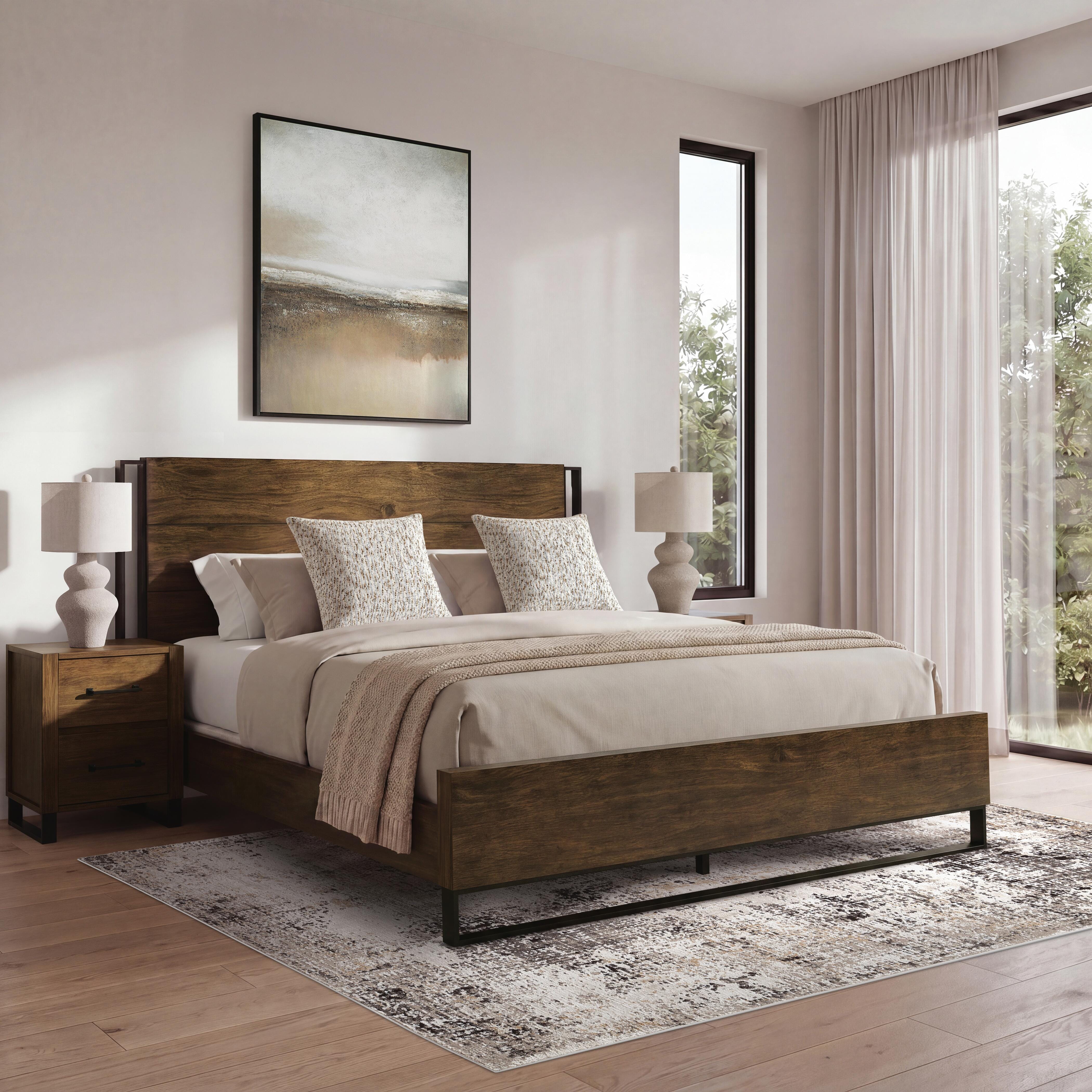 Cama King con paneles Zumbado - image 2
